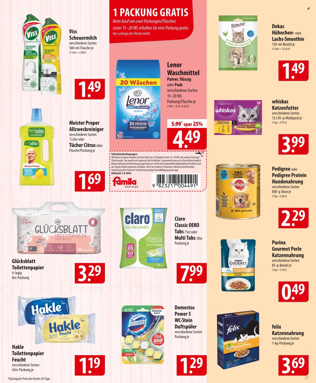 famila Prospekte  - 29.07.2024 - 3.08.2024. Seite 17