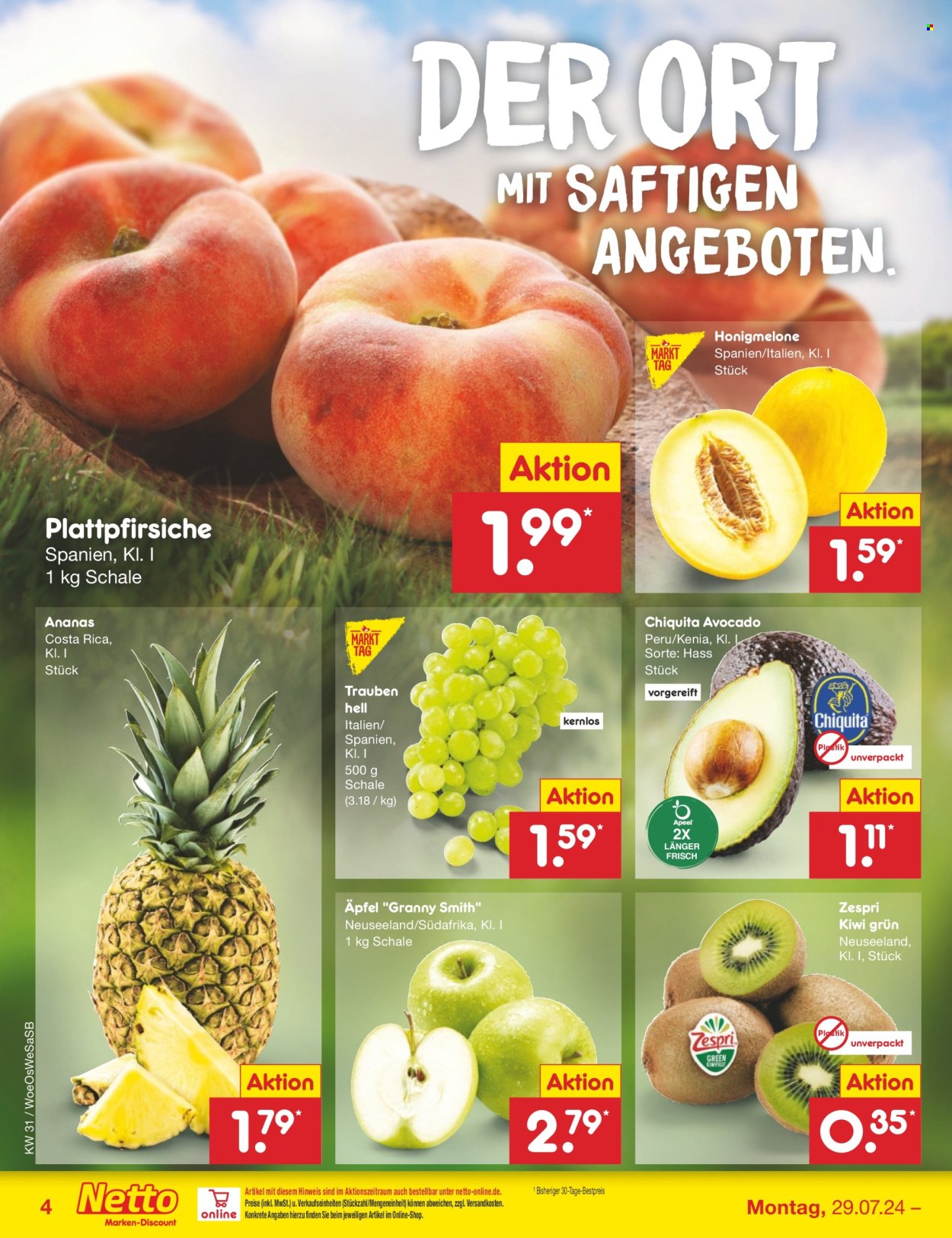 Netto Marken-Discount Prospekte  - 29.07.2024 - 3.08.2024. Seite 4