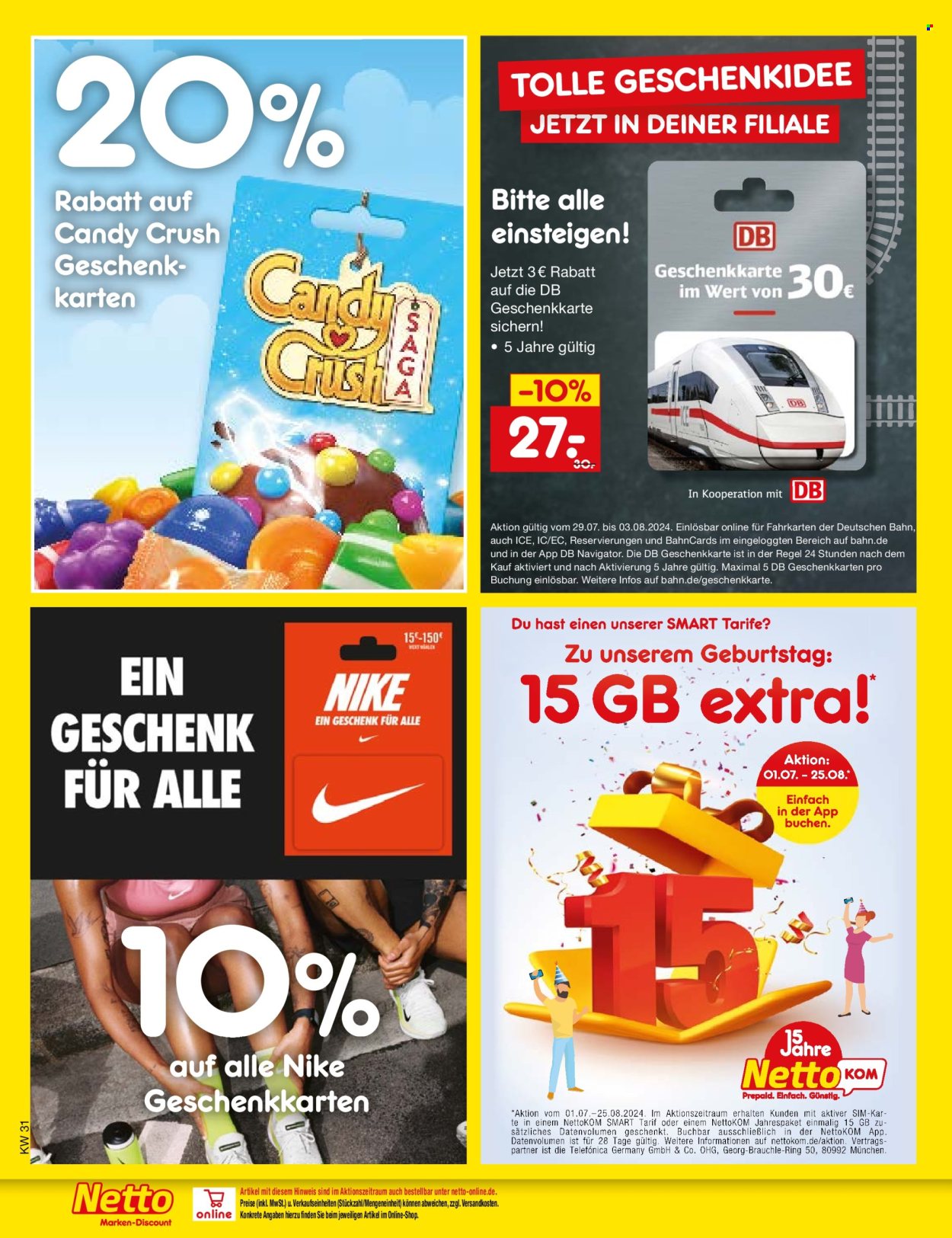 Netto Marken-Discount Prospekte  - 29.07.2024 - 3.08.2024. Seite 54