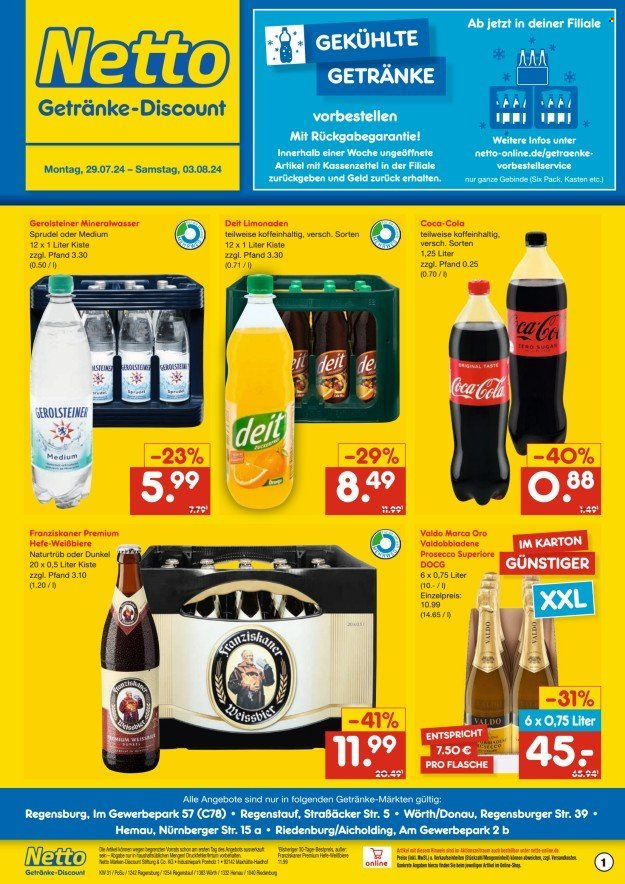 Netto Marken-Discount Prospekte  - 29.07.2024 - 3.08.2024. Seite 1