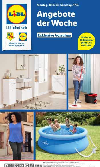 Prospekte Lidl - 12.08.2024 - 17.08.2024.