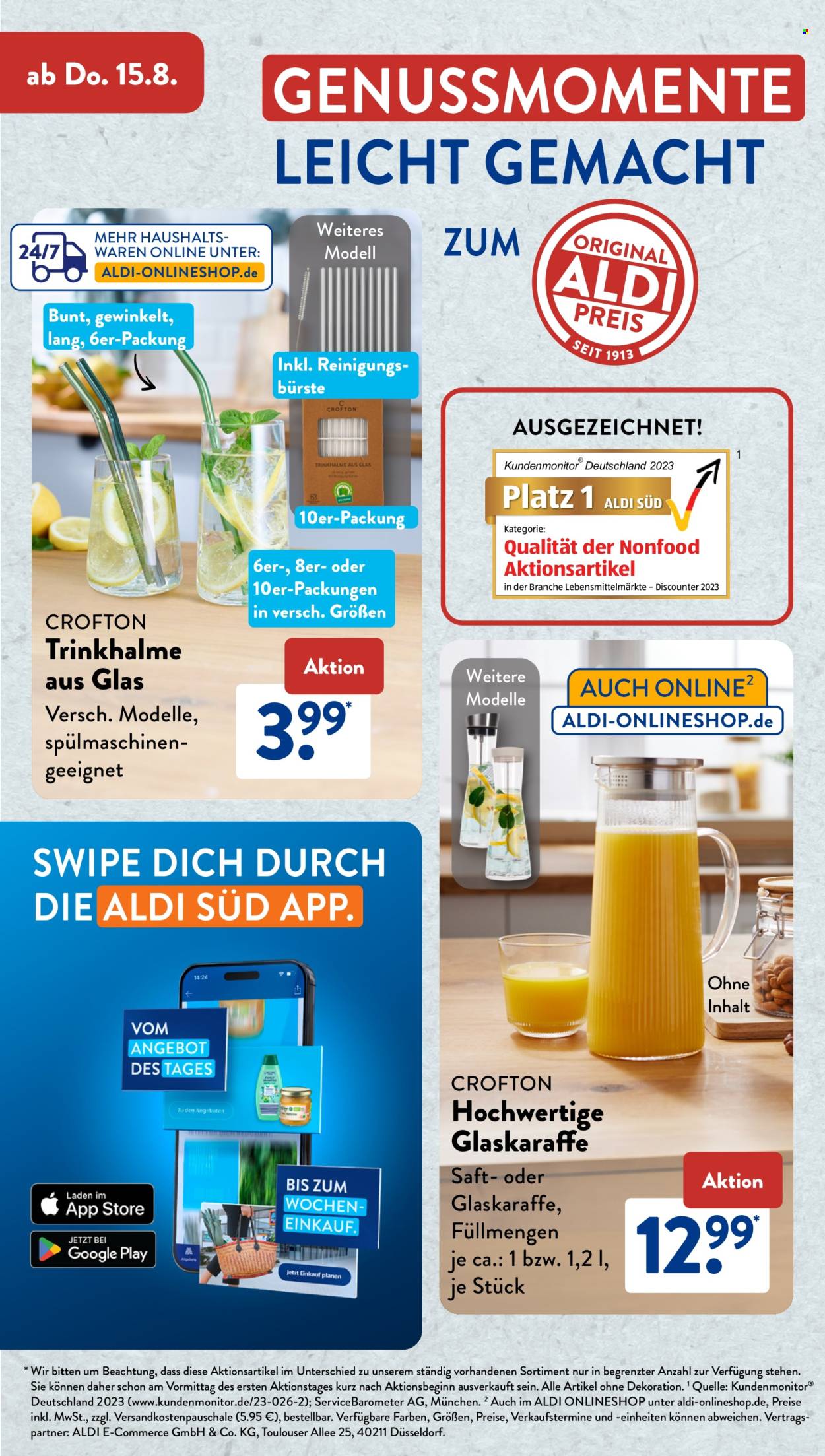 ALDI SÜD Prospekte  - 1.08.2024 - 31.08.2024. Seite 12