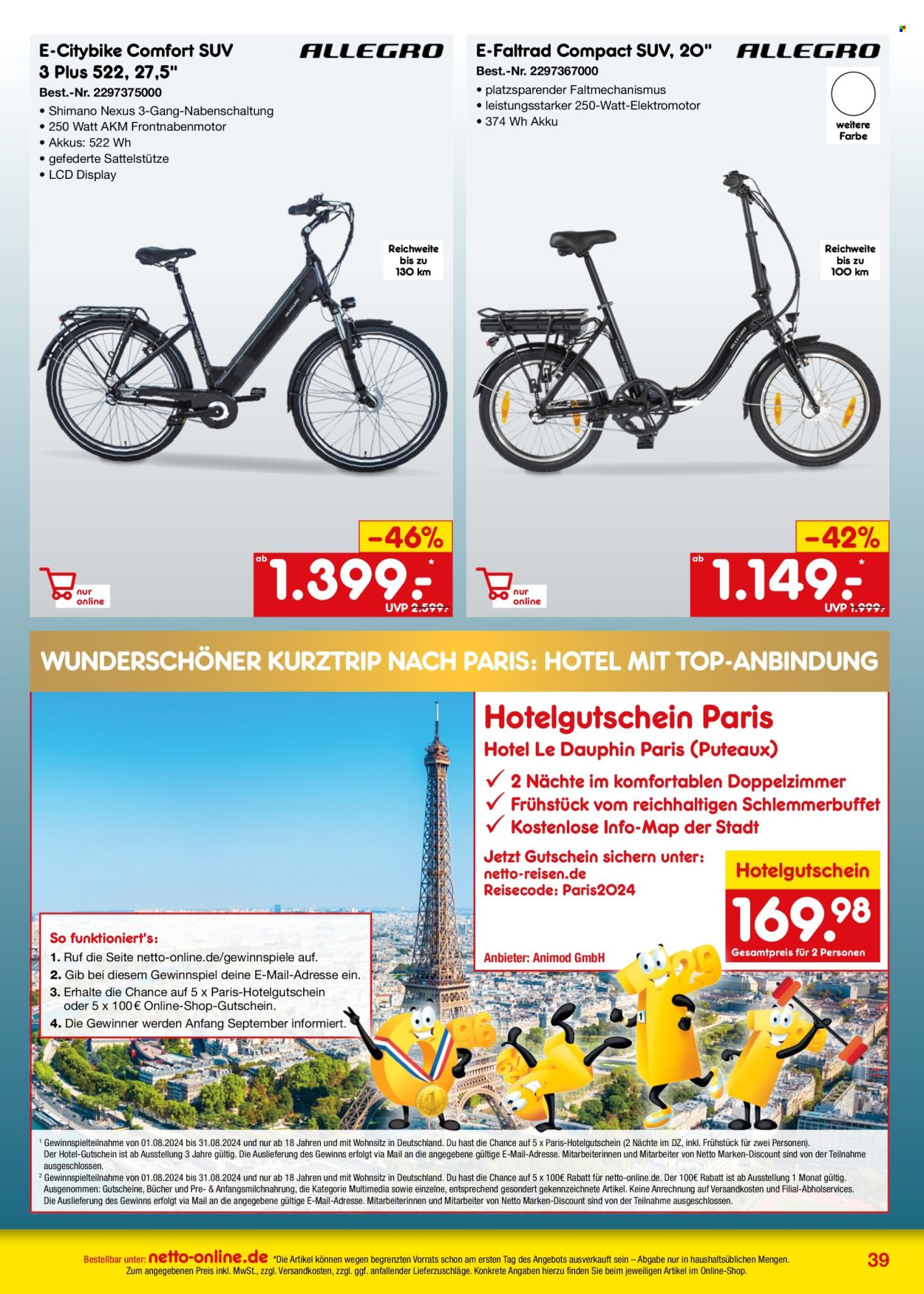Netto Marken-Discount Prospekte  - 1.08.2024 - 31.08.2024. Seite 39