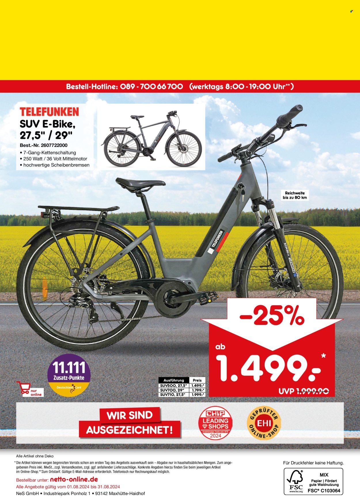 Netto Marken-Discount Prospekte  - 1.08.2024 - 31.08.2024. Seite 40