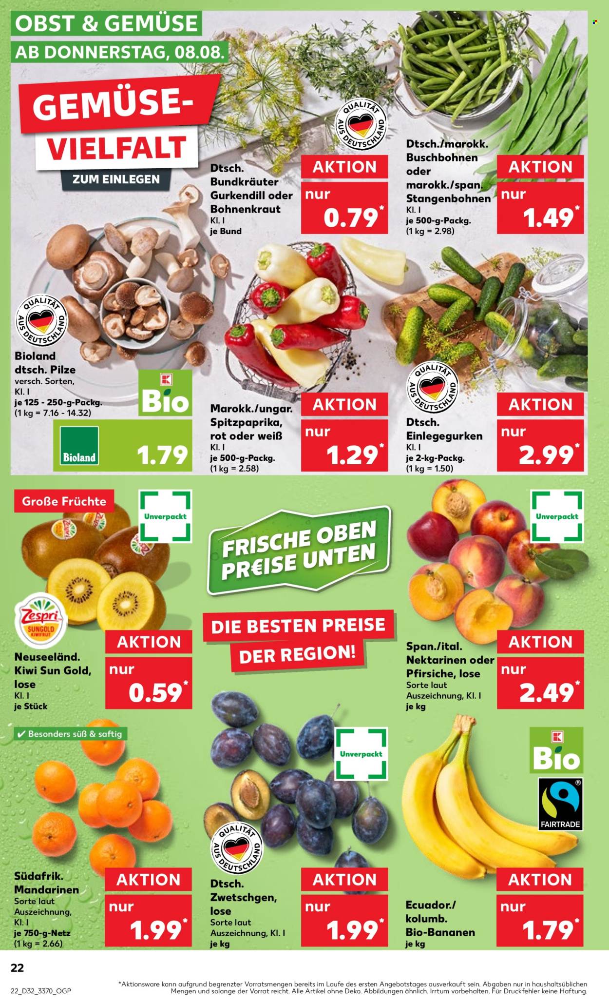 Kaufland Prospekte  - 8.08.2024 - 14.08.2024. Seite 22