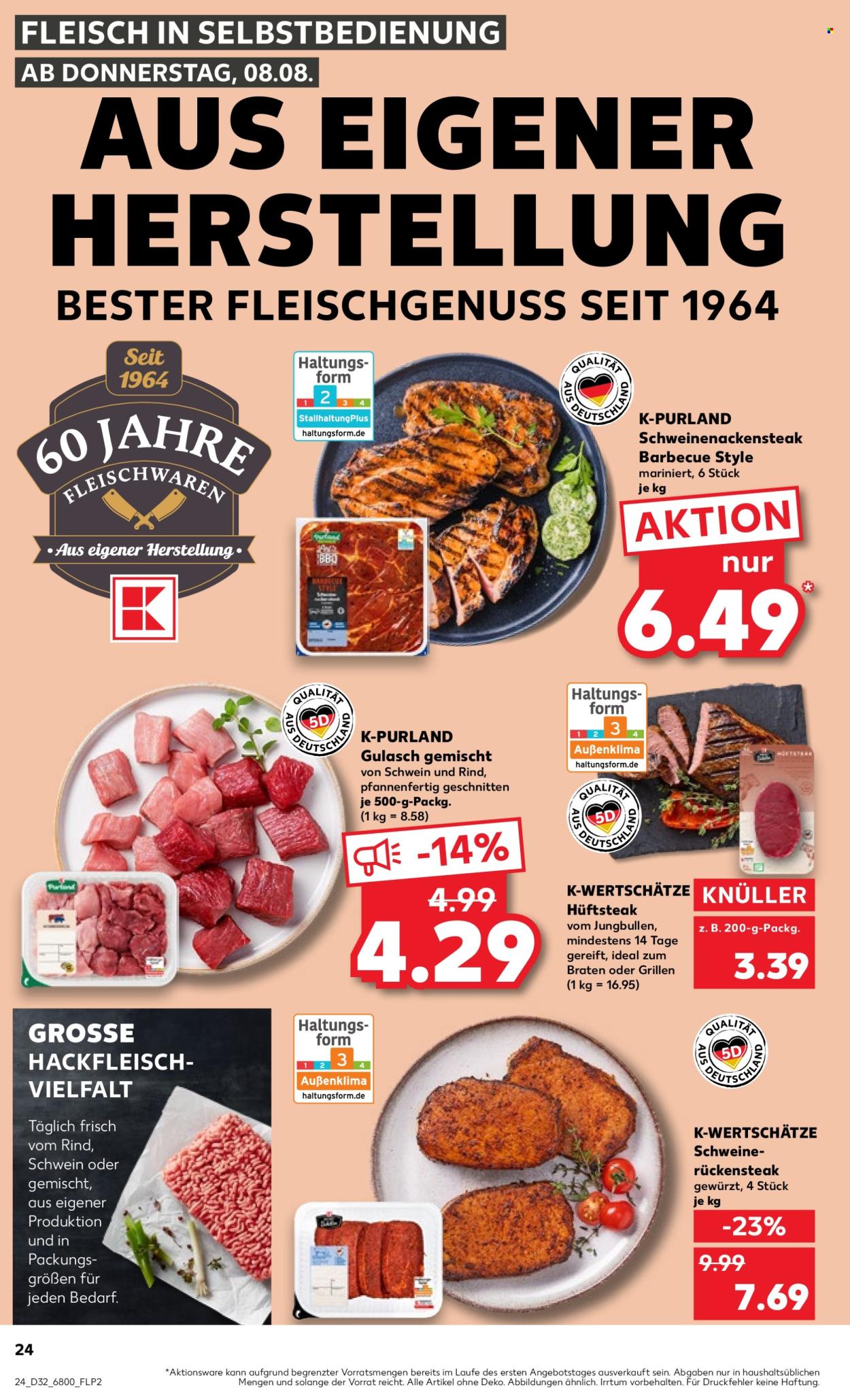Kaufland Prospekte  - 8.08.2024 - 14.08.2024. Seite 24