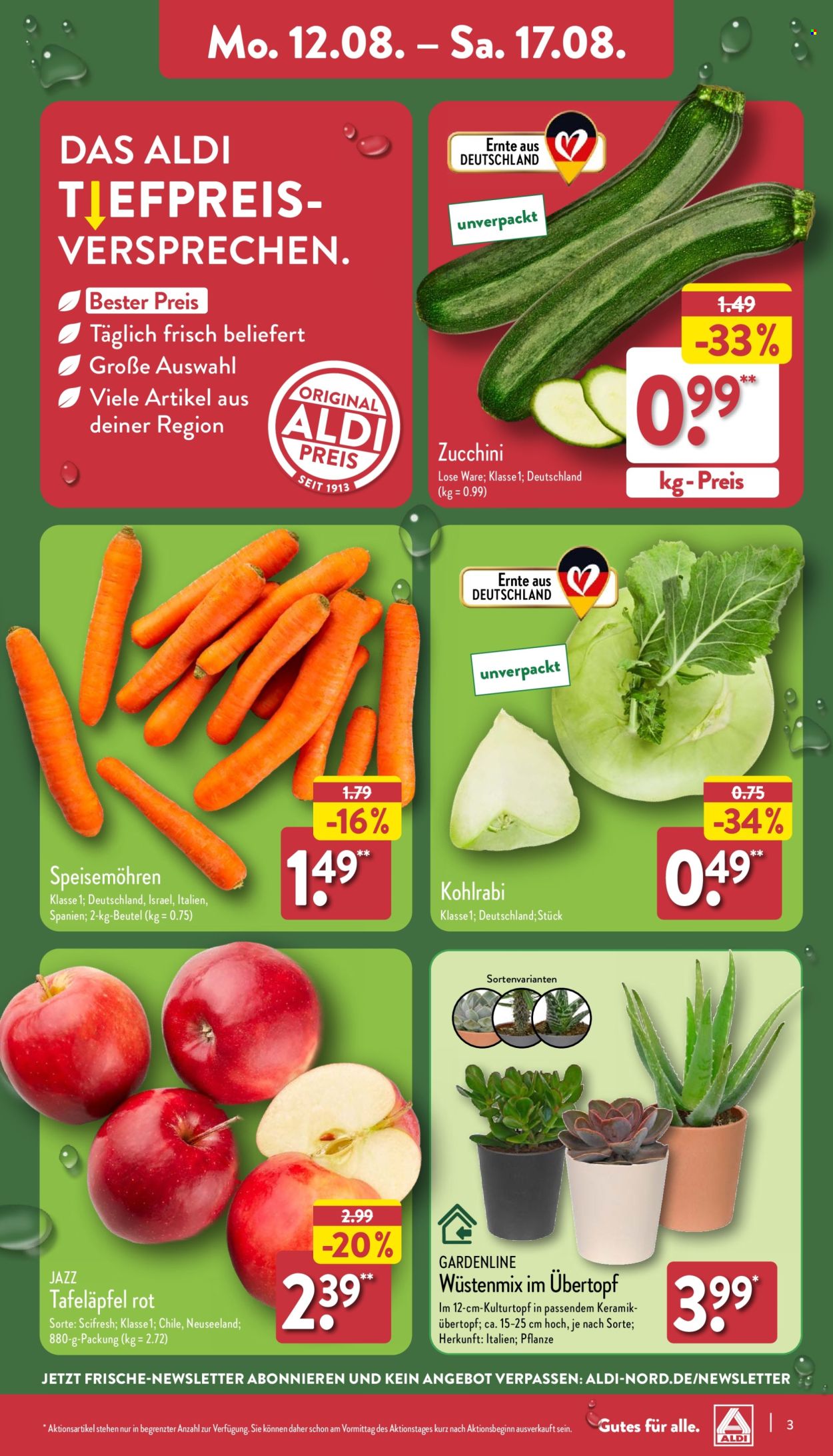 ALDI Nord Prospekte  - 12.08.2024 - 17.08.2024. Seite 3