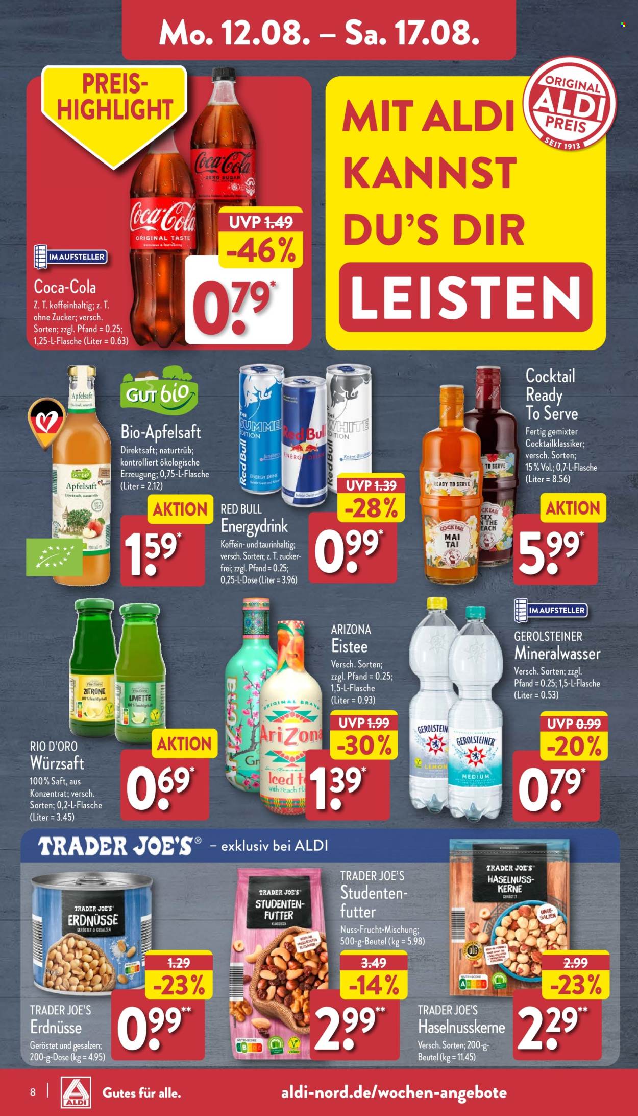ALDI Nord Prospekte  - 12.08.2024 - 17.08.2024. Seite 8