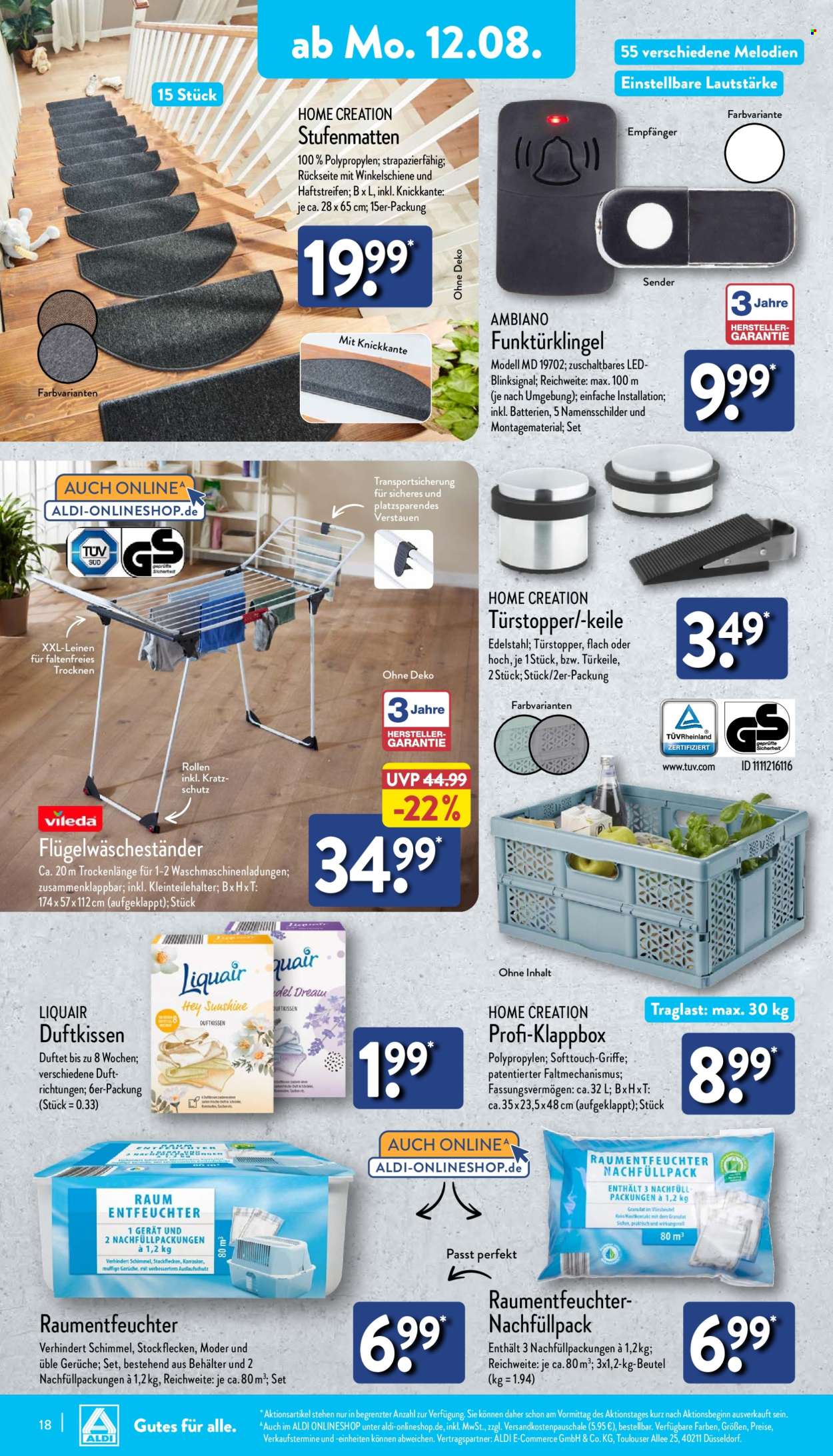 ALDI Nord Prospekte  - 12.08.2024 - 17.08.2024. Seite 18