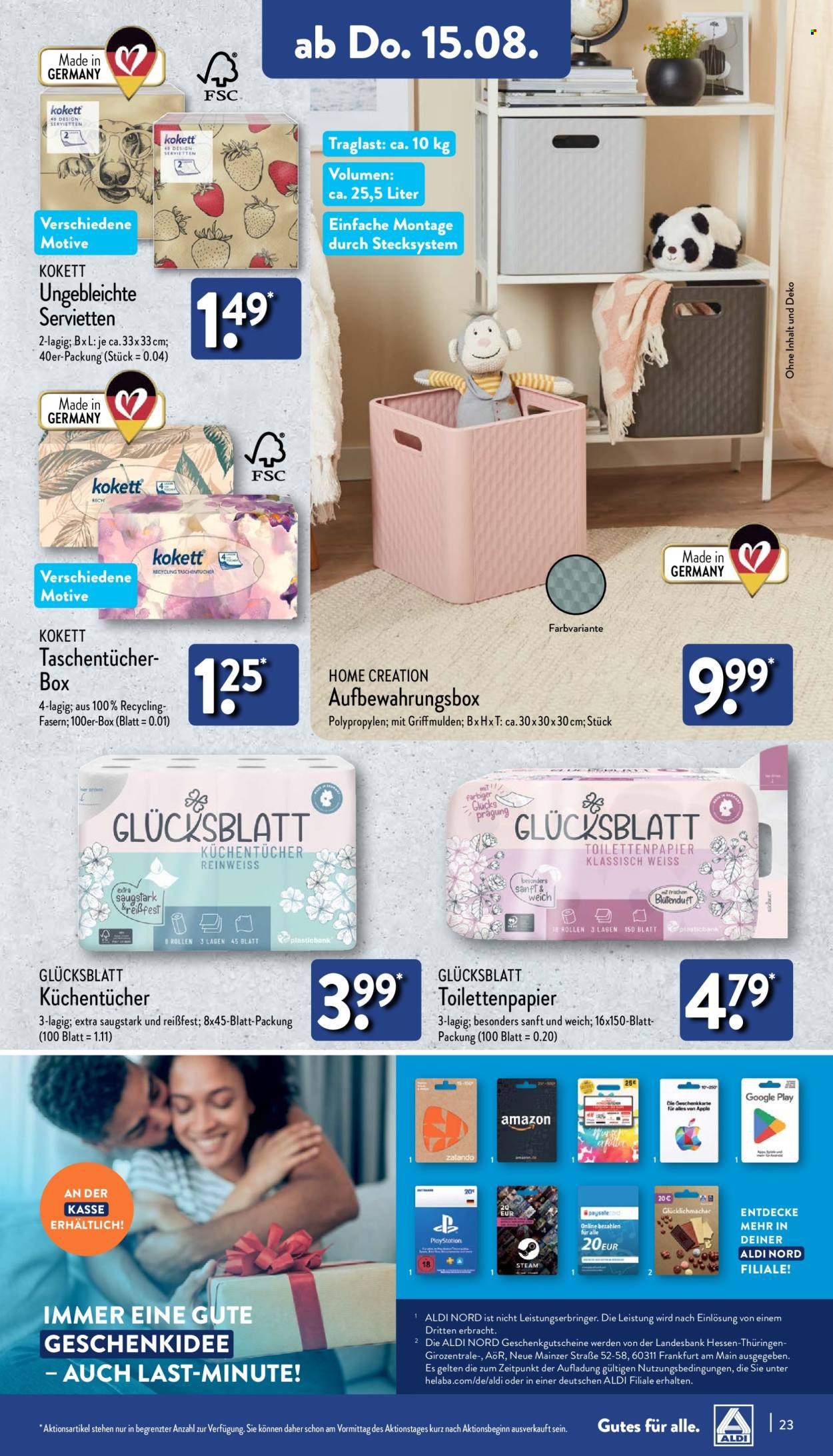 ALDI Nord Prospekte  - 12.08.2024 - 17.08.2024. Seite 23