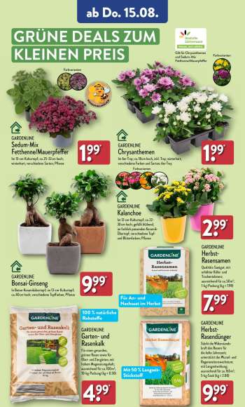 thumbnail - GARDENLINE Herbst- Rasensamen