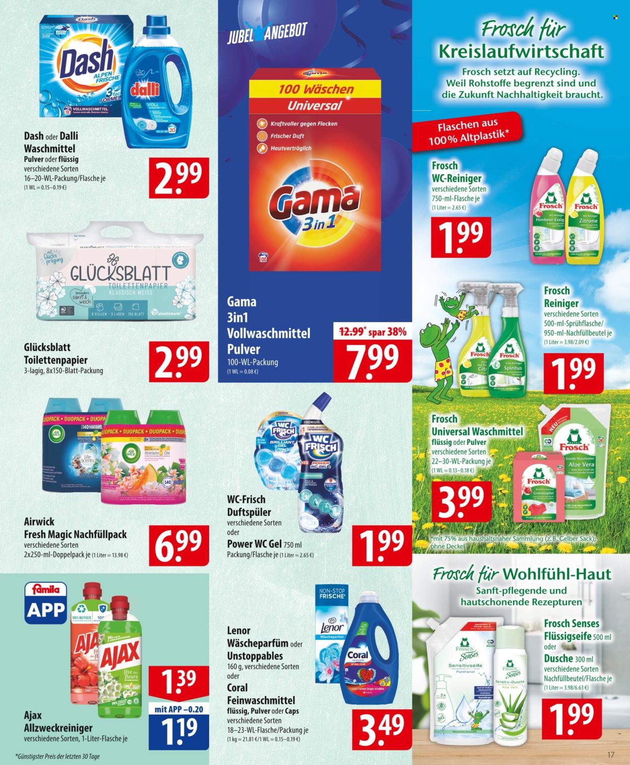 famila Prospekte  - 5.08.2024 - 10.08.2024. Seite 17