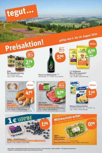 Prospekte tegut... - 5.08.2024 - 10.08.2024.