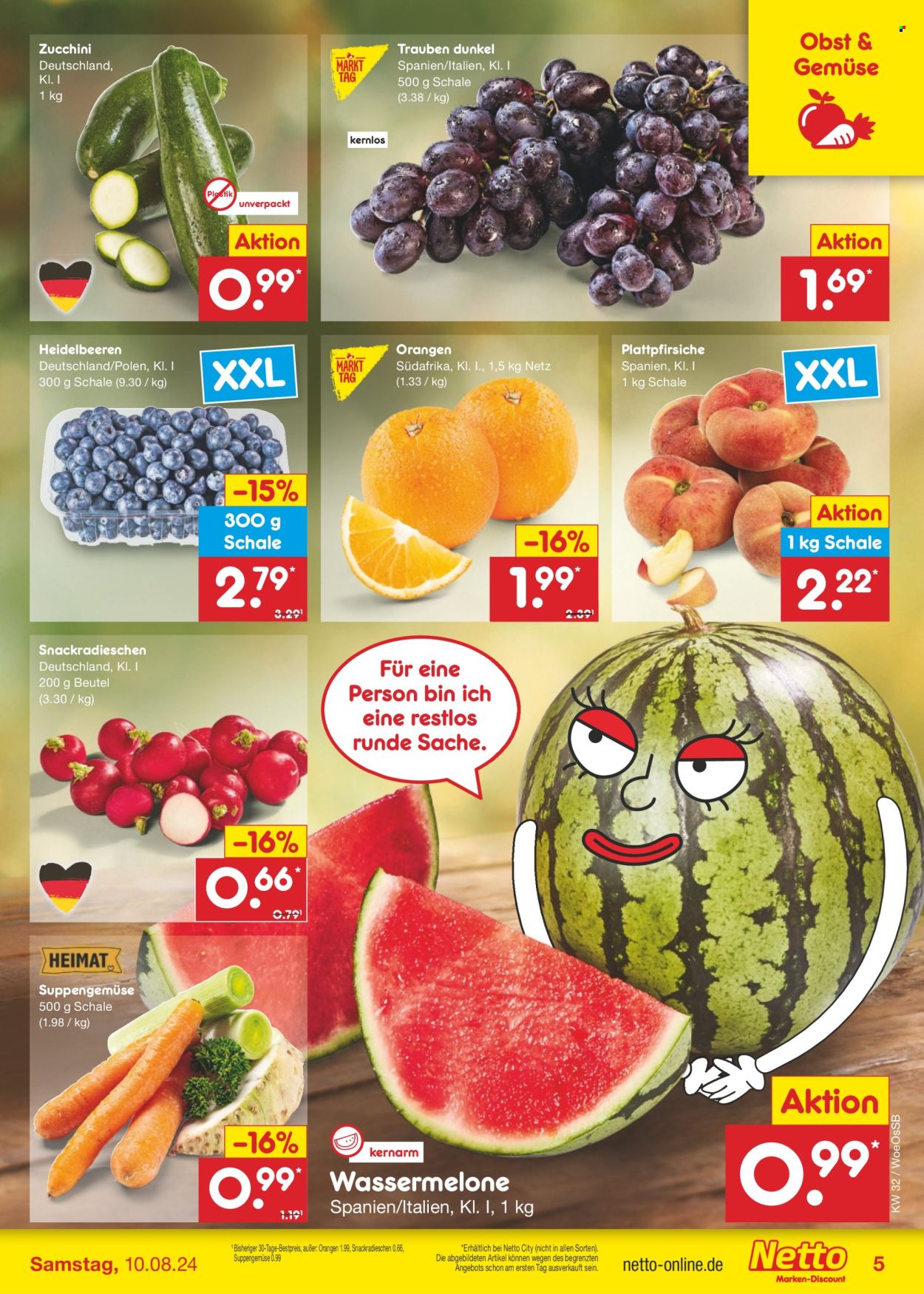 Netto Marken-Discount Prospekte  - 5.08.2024 - 10.08.2024. Seite 5