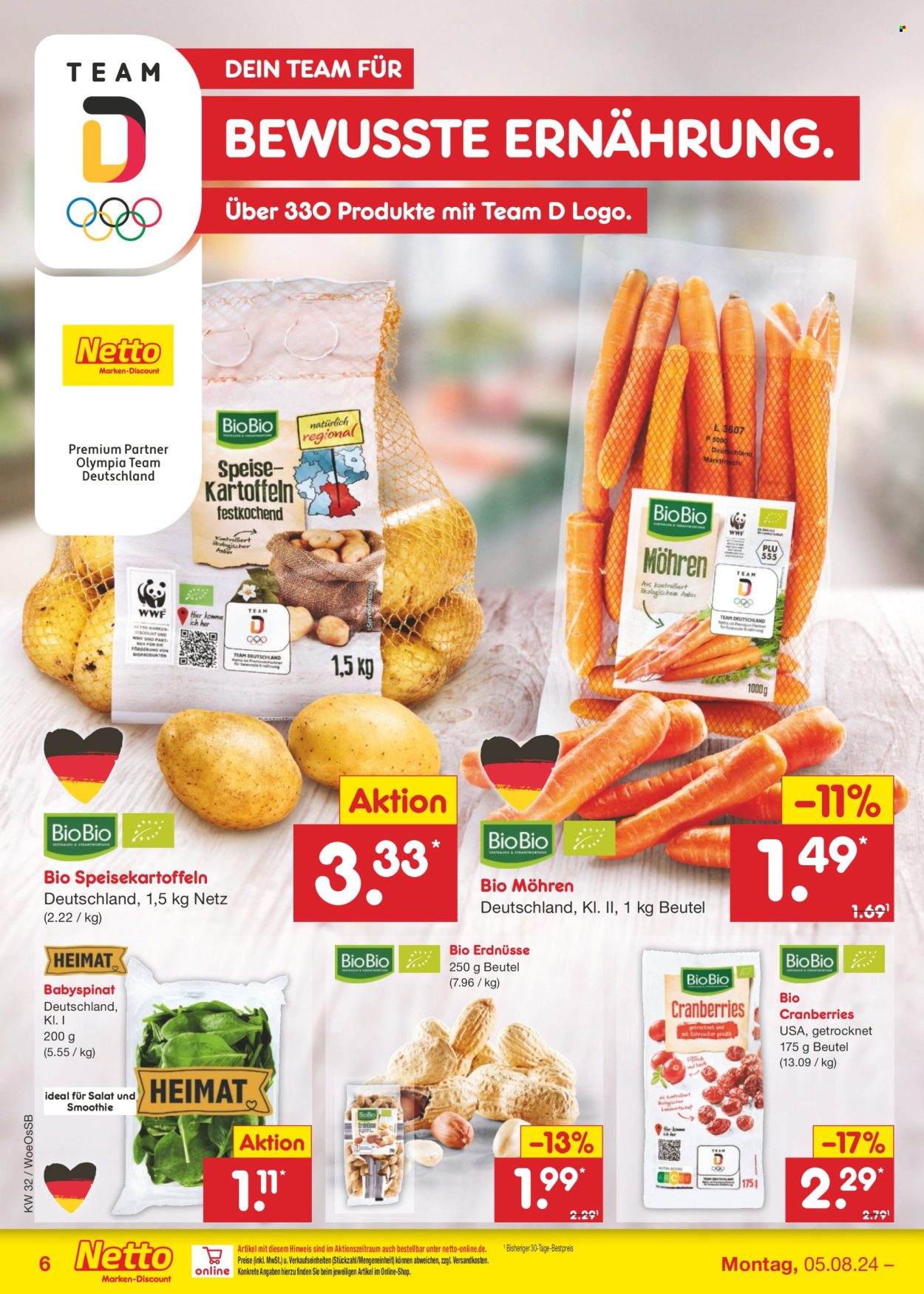 Netto Marken-Discount Prospekte  - 5.08.2024 - 10.08.2024. Seite 6