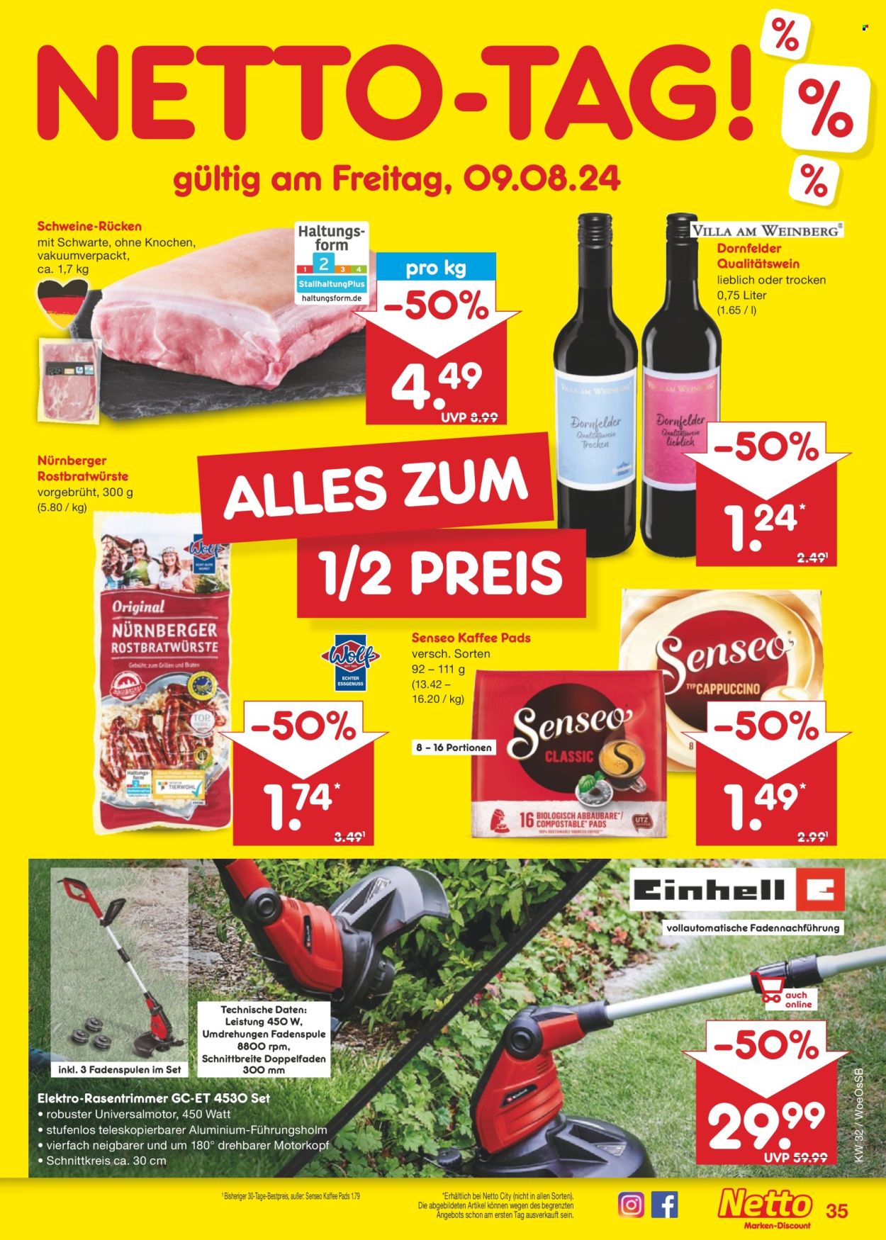 Netto Marken-Discount Prospekte  - 5.08.2024 - 10.08.2024. Seite 47