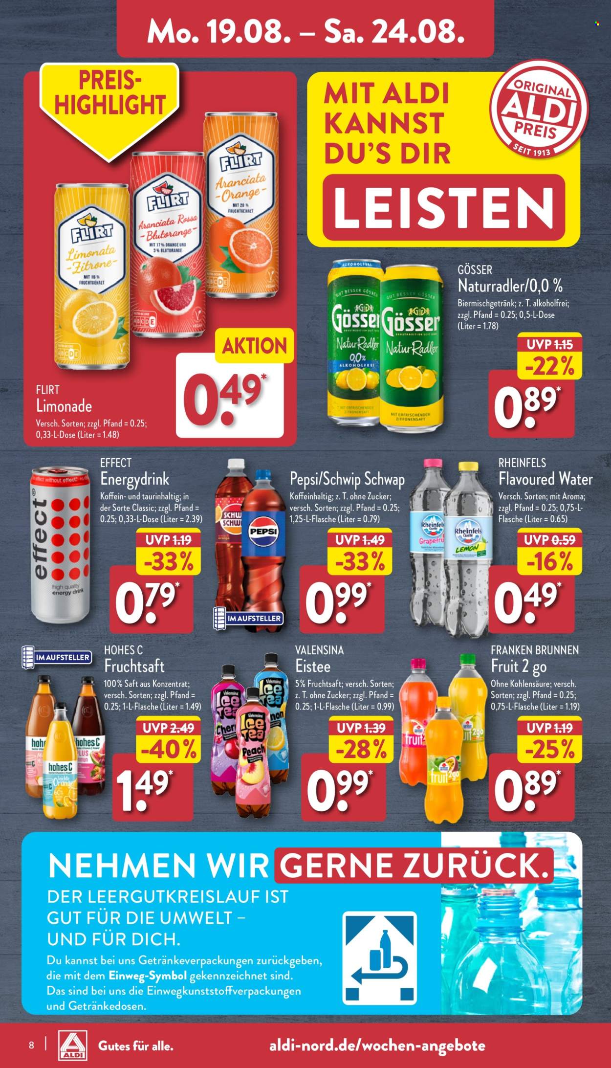 ALDI Nord Prospekte  - 19.08.2024 - 24.08.2024. Seite 8
