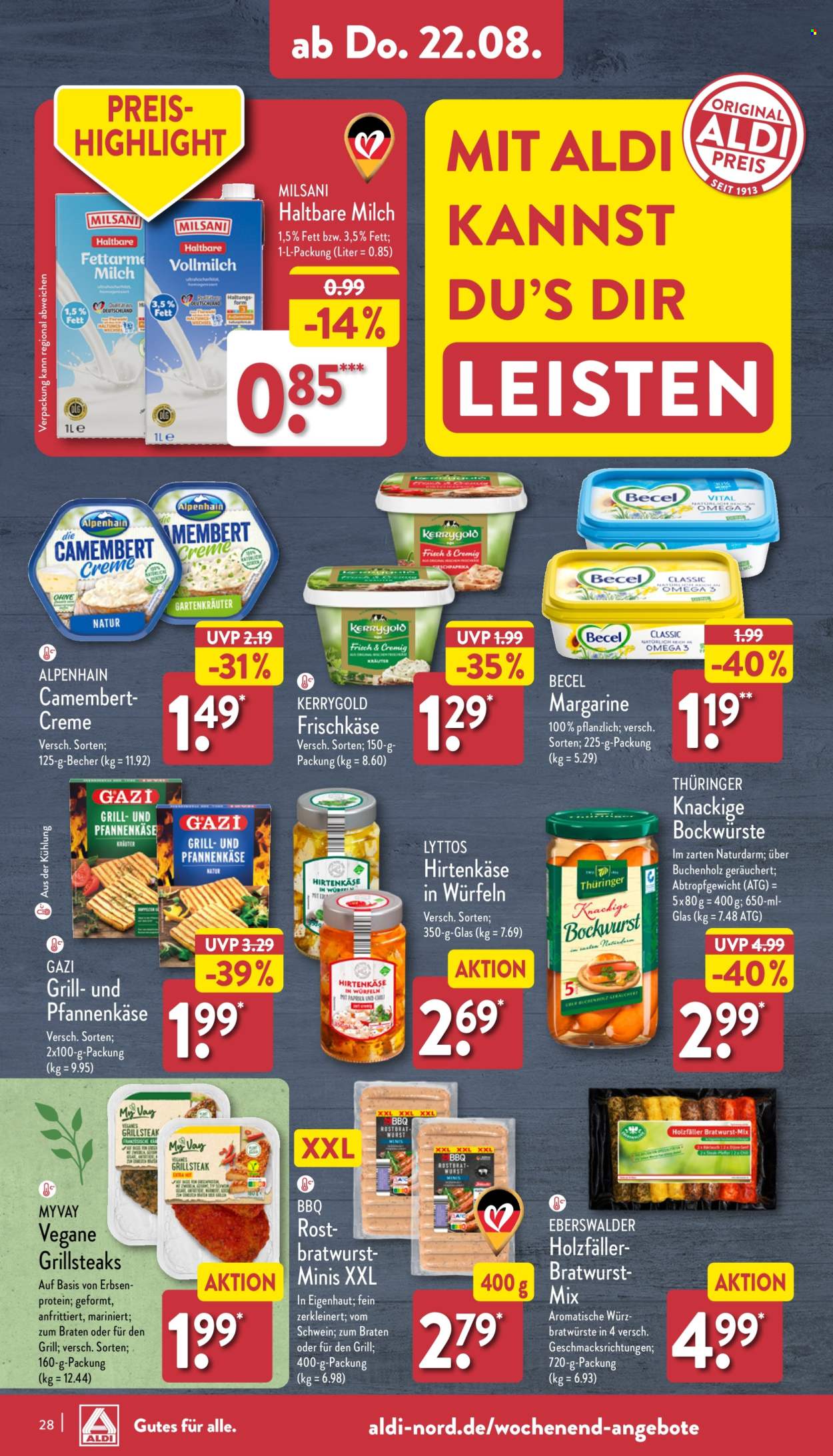 ALDI Nord Prospekte  - 19.08.2024 - 24.08.2024. Seite 28