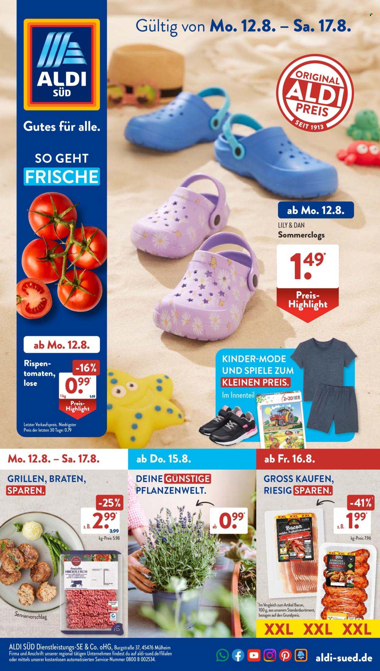 ALDI SÜD Prospekte  - 12.08.2024 - 17.08.2024. Seite 1
