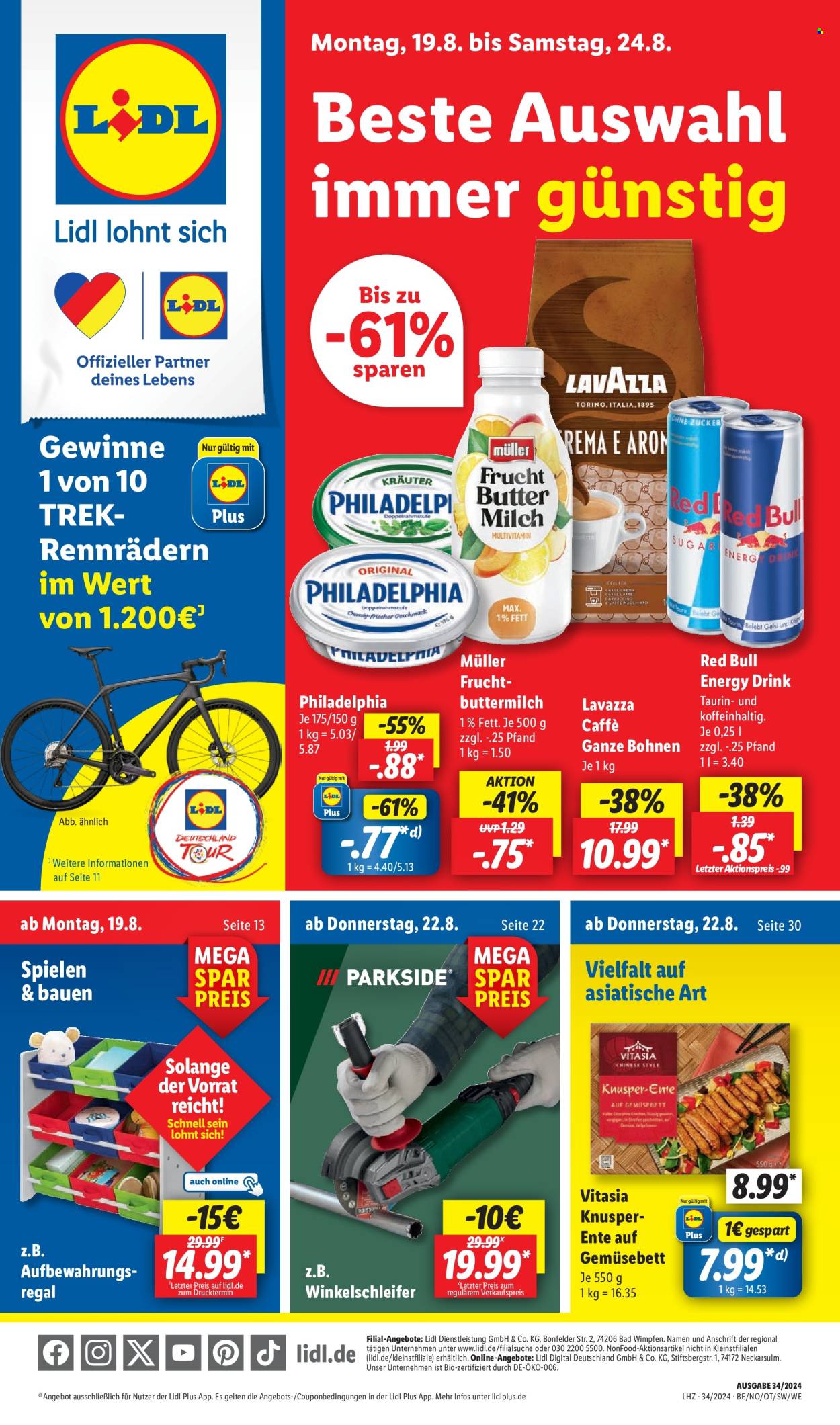 Lidl Prospekte  - 19.08.2024 - 24.08.2024. Seite 1