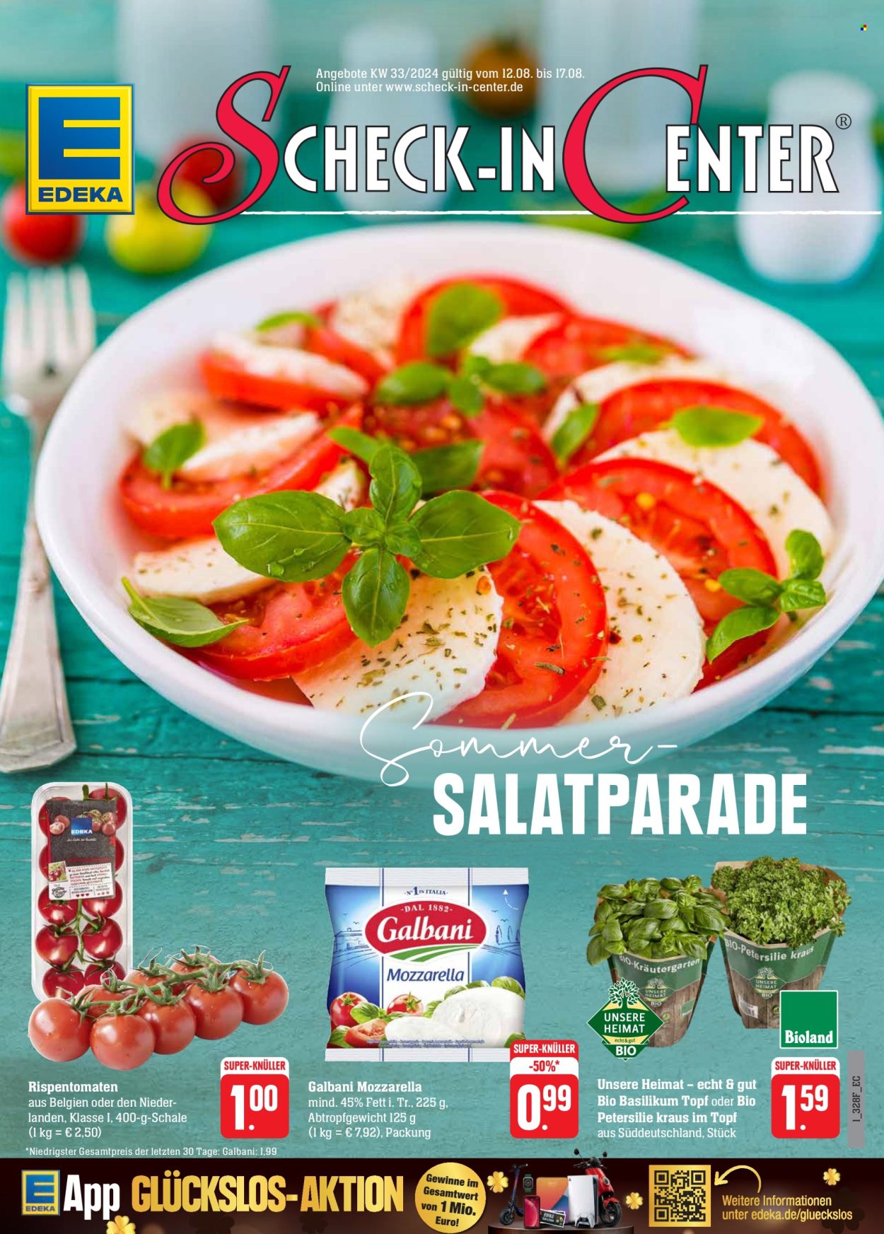 Edeka Prospekte  - 12.08.2024 - 17.08.2024. Seite 1