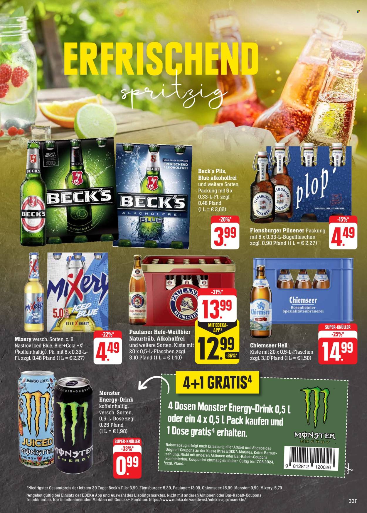 Edeka Prospekte  - 12.08.2024 - 17.08.2024. Seite 33