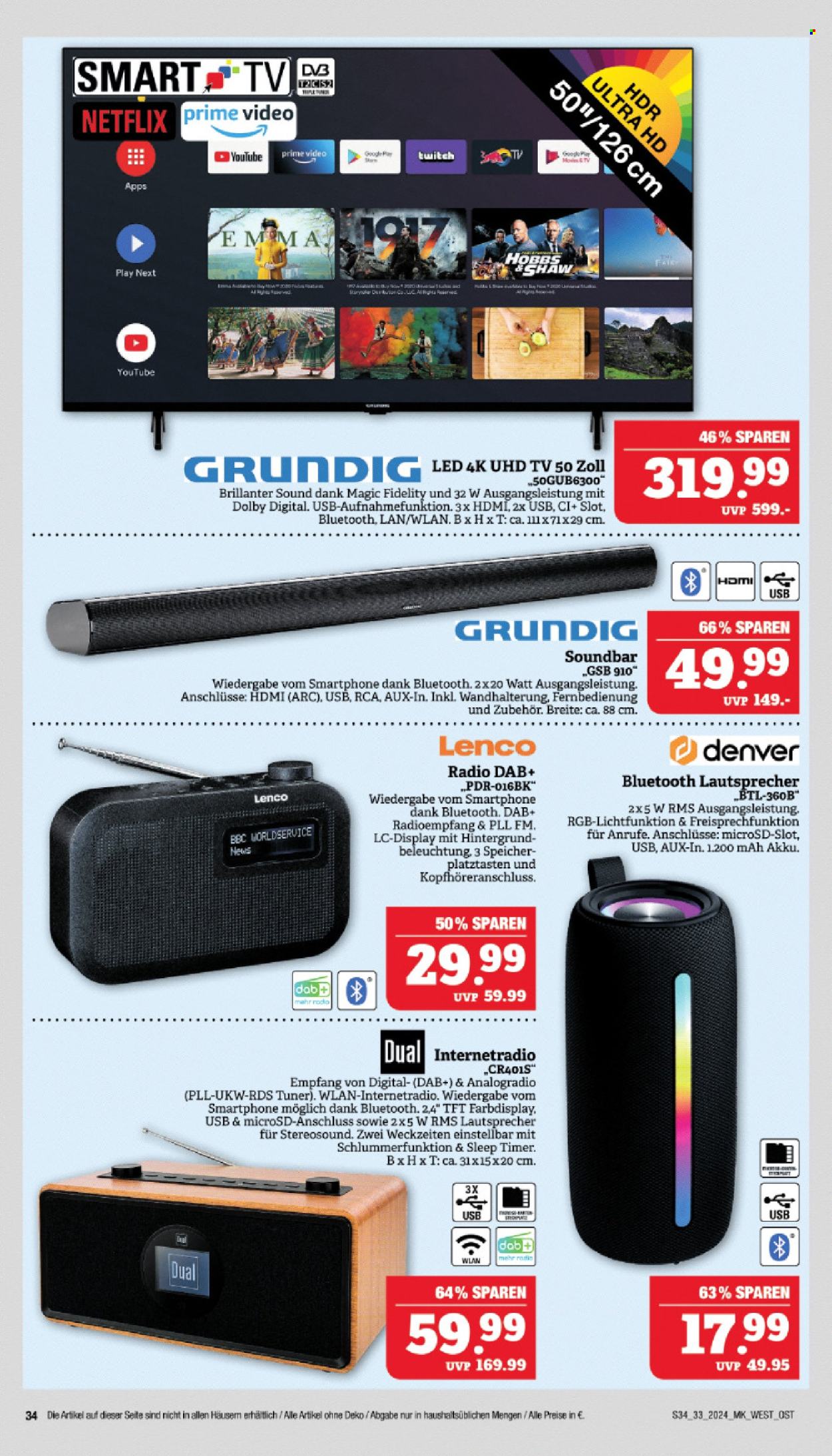 Marktkauf Prospekte  - 12.08.2024 - 17.08.2024. Seite 34
