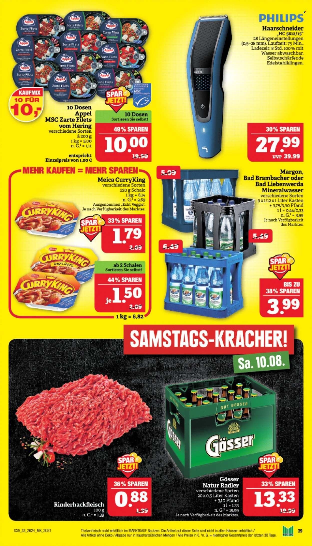Marktkauf Prospekte  - 12.08.2024 - 17.08.2024. Seite 39