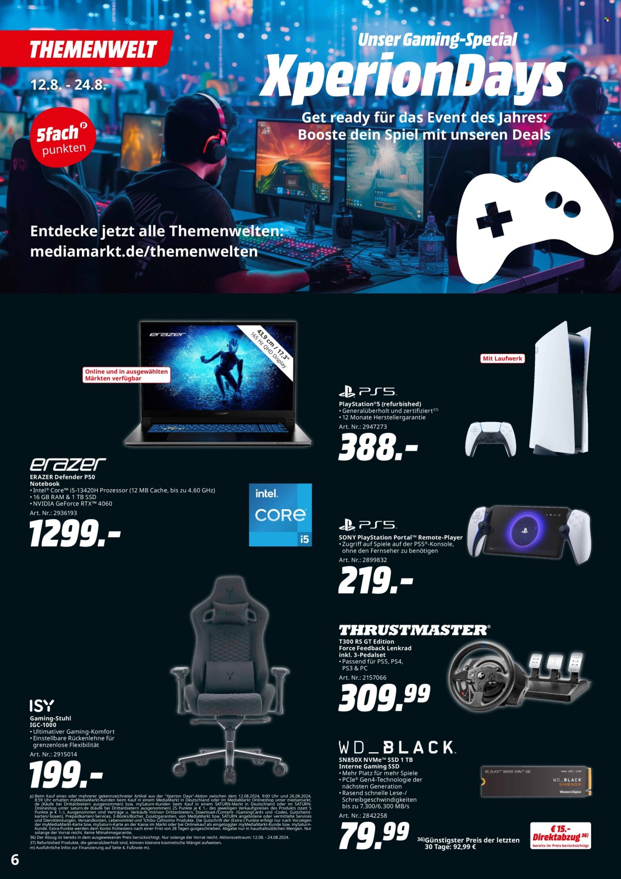 MediaMarkt Prospekte  - 12.08.2024 - 26.08.2024. Seite 6