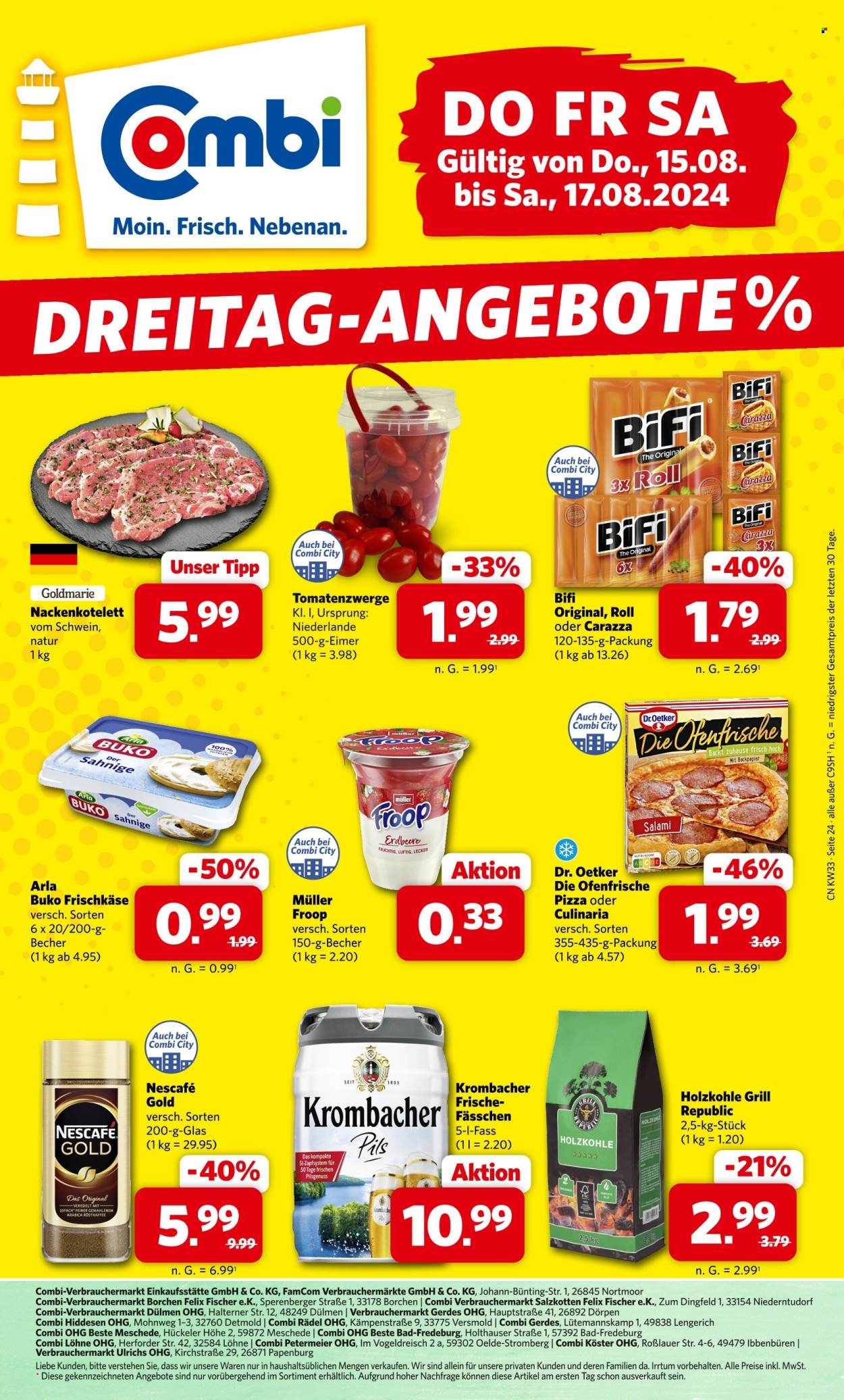 Combi Prospekte  - 15.08.2024 - 17.08.2024. Seite 1