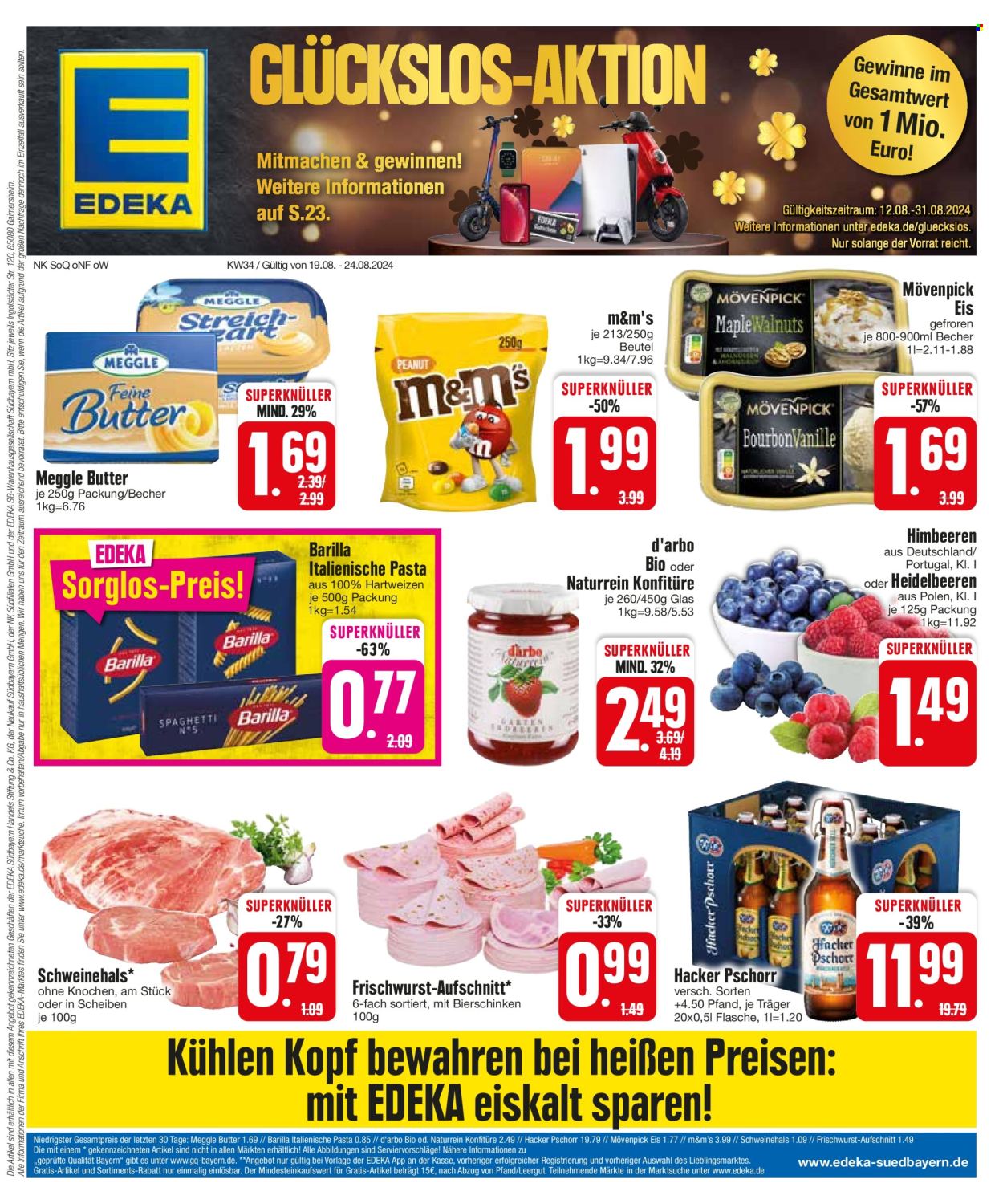 Edeka Prospekte  - 19.08.2024 - 24.08.2024. Seite 1