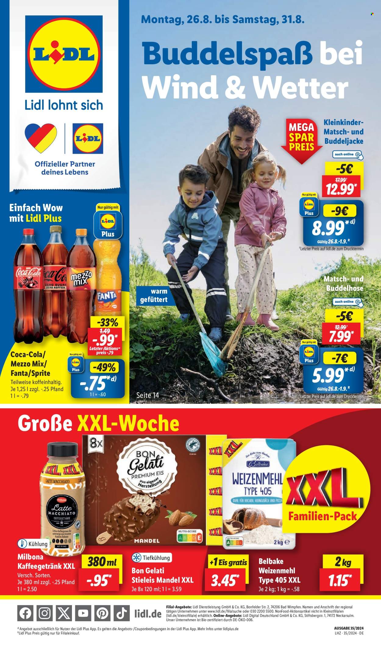 Lidl Prospekte  - 26.08.2024 - 31.08.2024. Seite 1