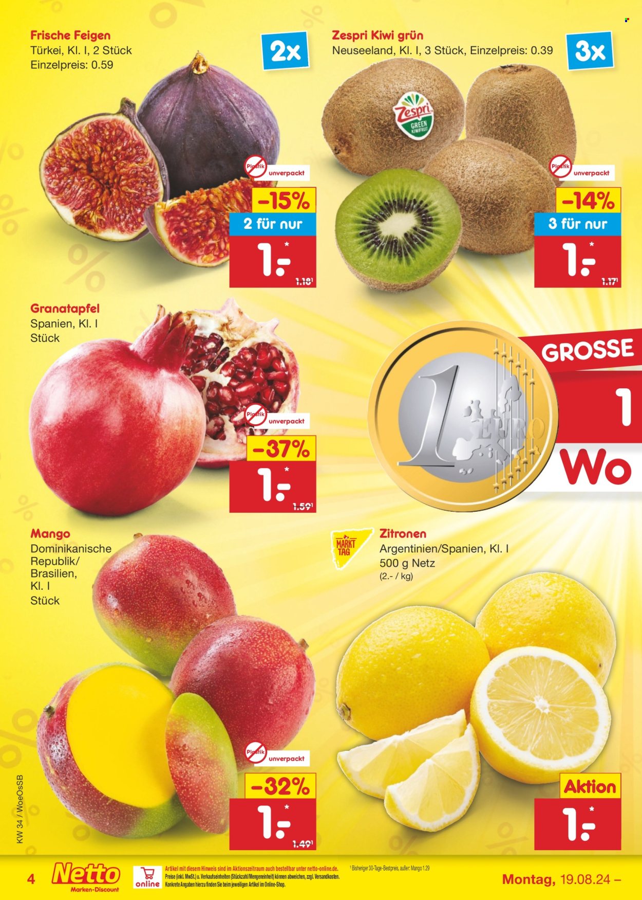 Netto Marken-Discount Prospekte  - 19.08.2024 - 24.08.2024. Seite 4
