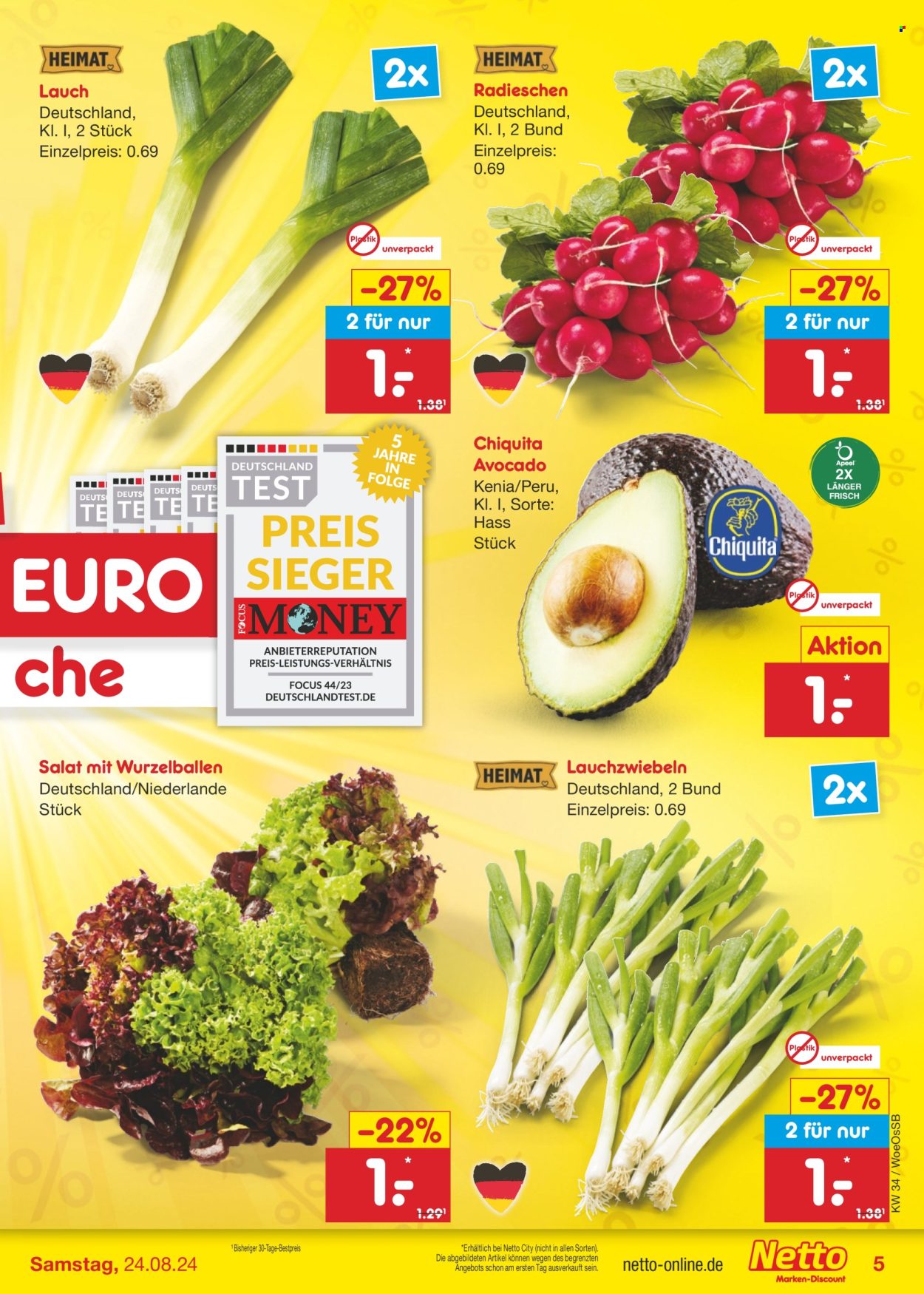 Netto Marken-Discount Prospekte  - 19.08.2024 - 24.08.2024. Seite 5