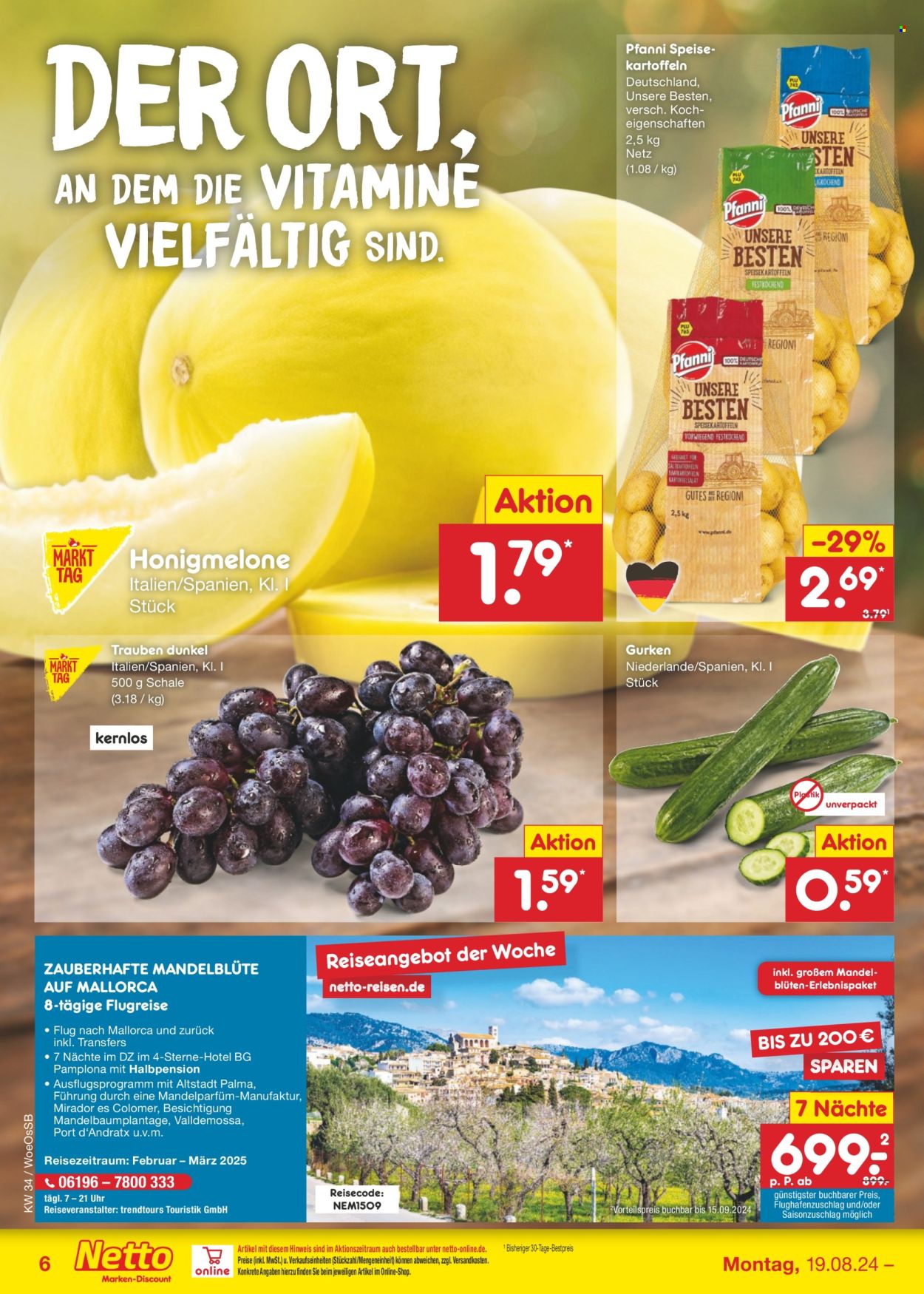 Netto Marken-Discount Prospekte  - 19.08.2024 - 24.08.2024. Seite 6