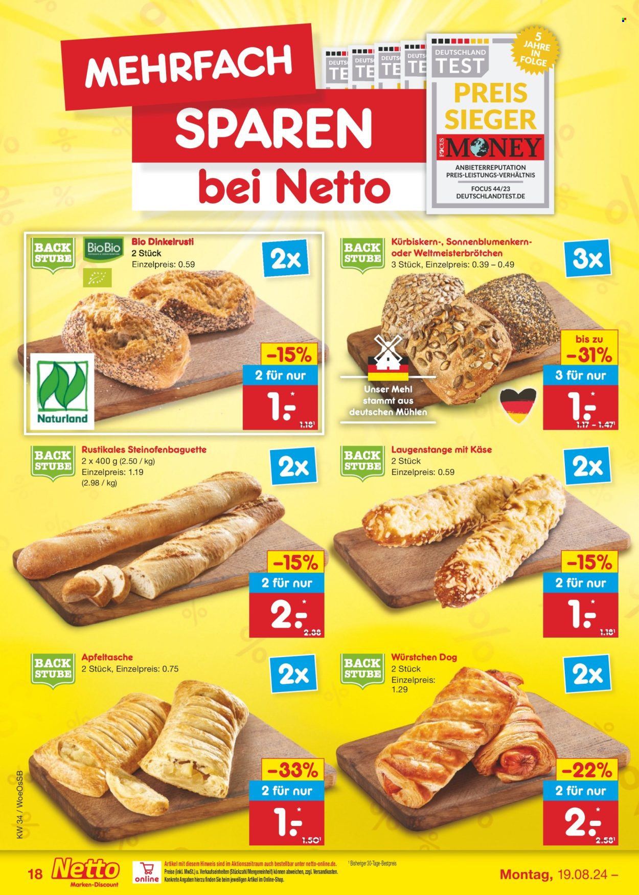 Netto Marken-Discount Prospekte  - 19.08.2024 - 24.08.2024. Seite 22