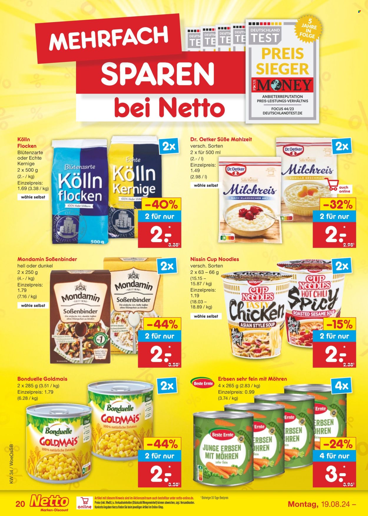 Netto Marken-Discount Prospekte  - 19.08.2024 - 24.08.2024. Seite 24