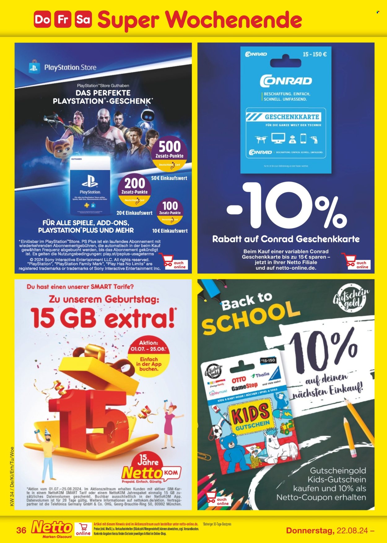 Netto Marken-Discount Prospekte  - 19.08.2024 - 24.08.2024. Seite 46