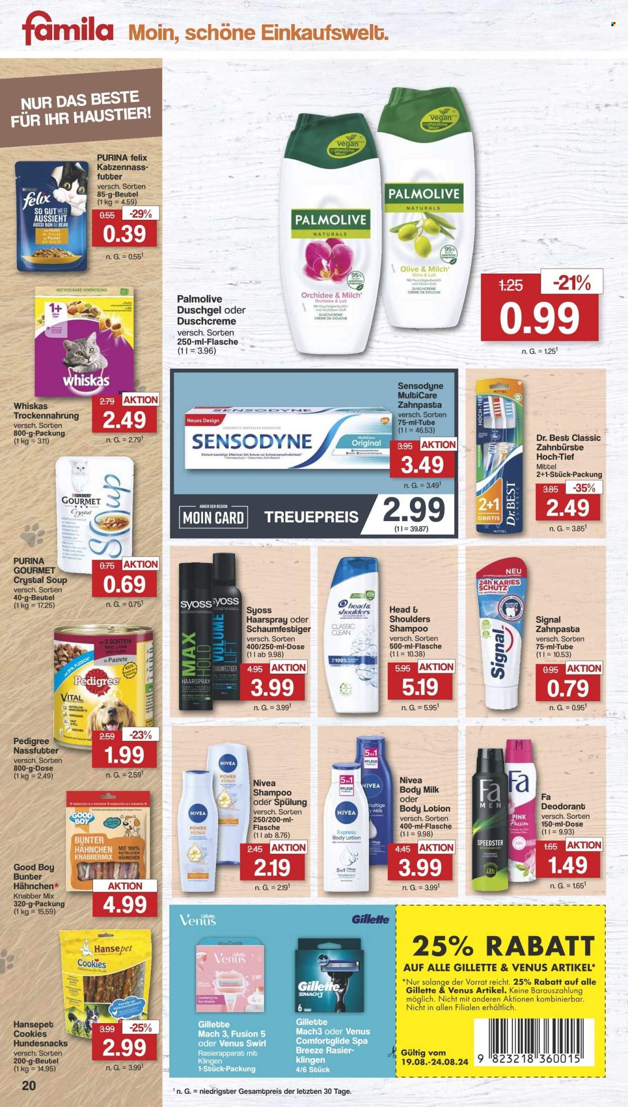famila Prospekte  - 19.08.2024 - 24.08.2024. Seite 20