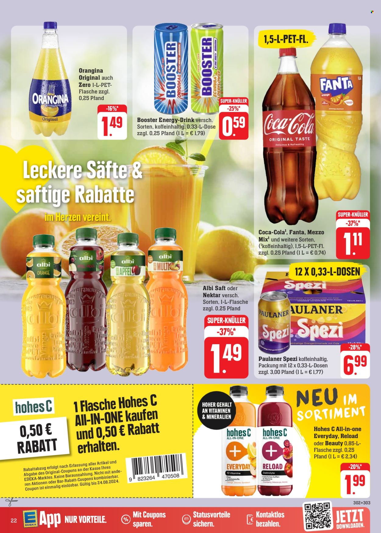 Edeka Prospekte  - 19.08.2024 - 24.08.2024. Seite 24