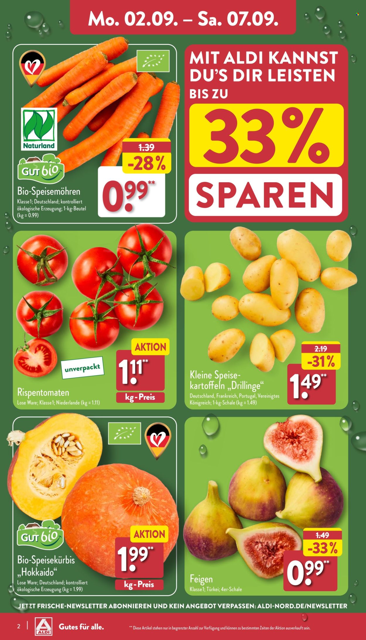 ALDI Nord Prospekte  - 2.09.2024 - 7.09.2024. Seite 2