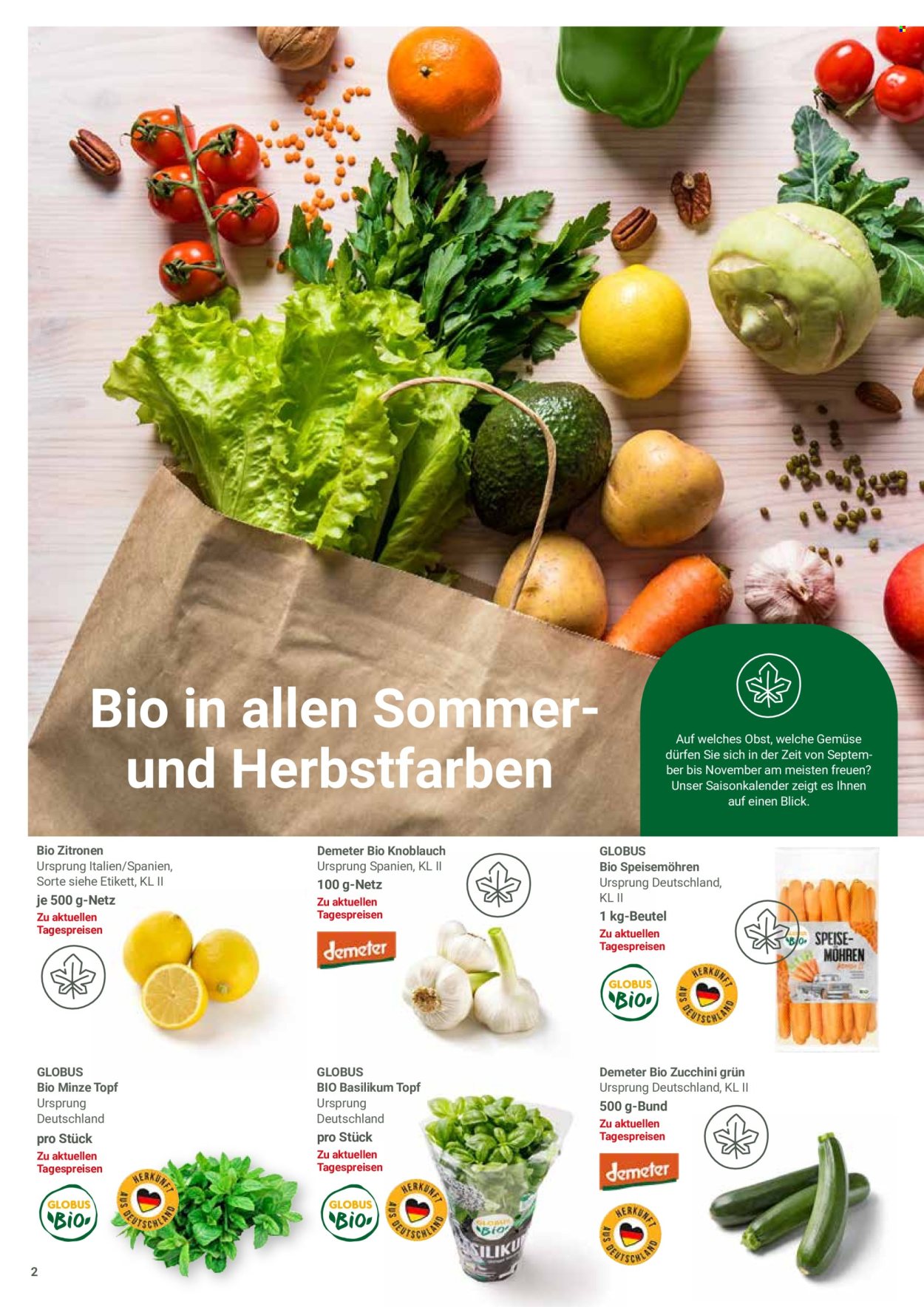 Globus Prospekte  - 26.08.2024 - 7.09.2024. Seite 2