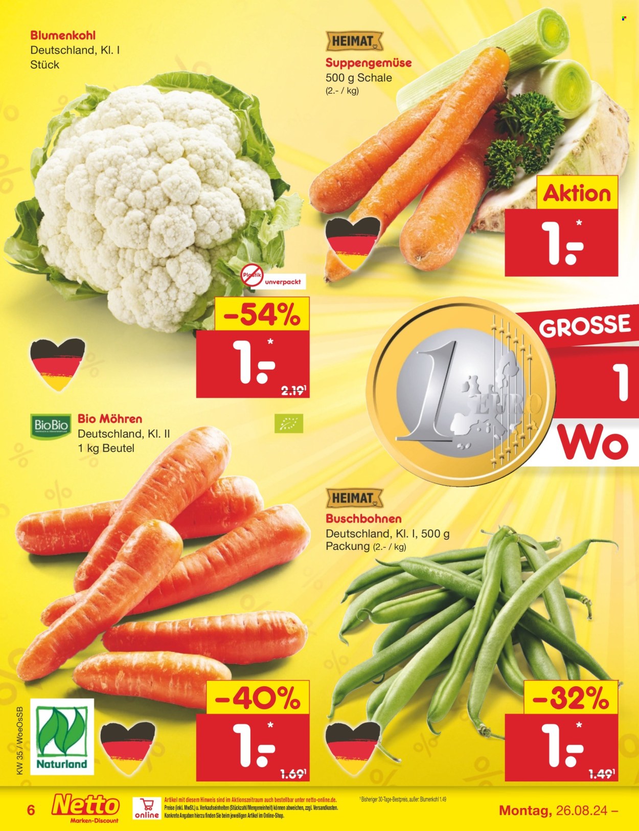 Netto Marken-Discount Prospekte  - 26.08.2024 - 31.08.2024. Seite 6