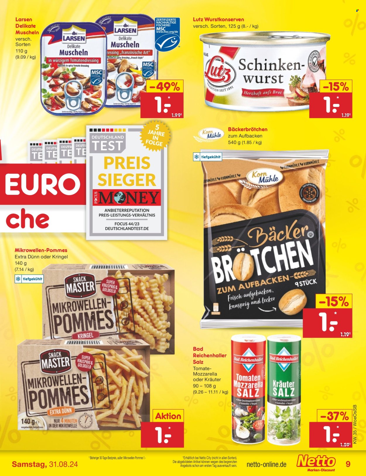 Netto Marken-Discount Prospekte  - 26.08.2024 - 31.08.2024. Seite 9