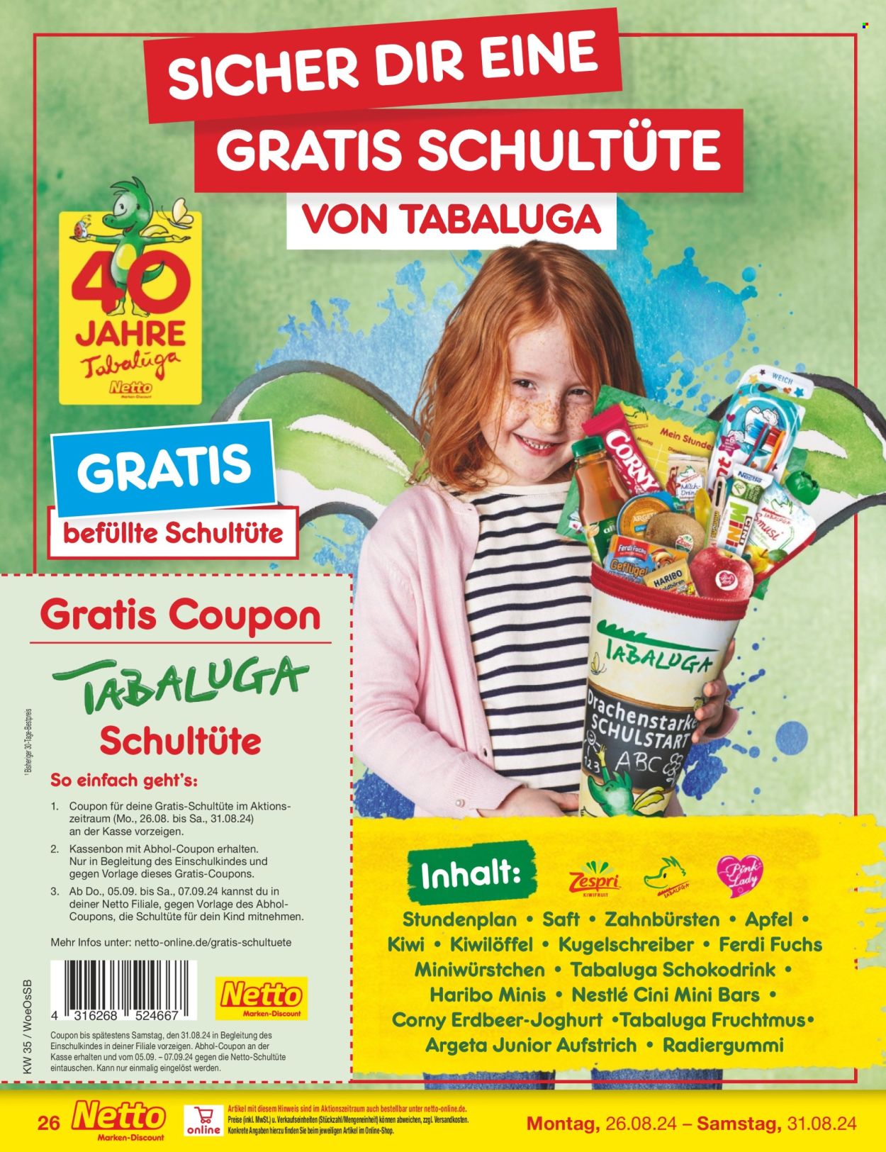 Netto Marken-Discount Prospekte  - 26.08.2024 - 31.08.2024. Seite 28