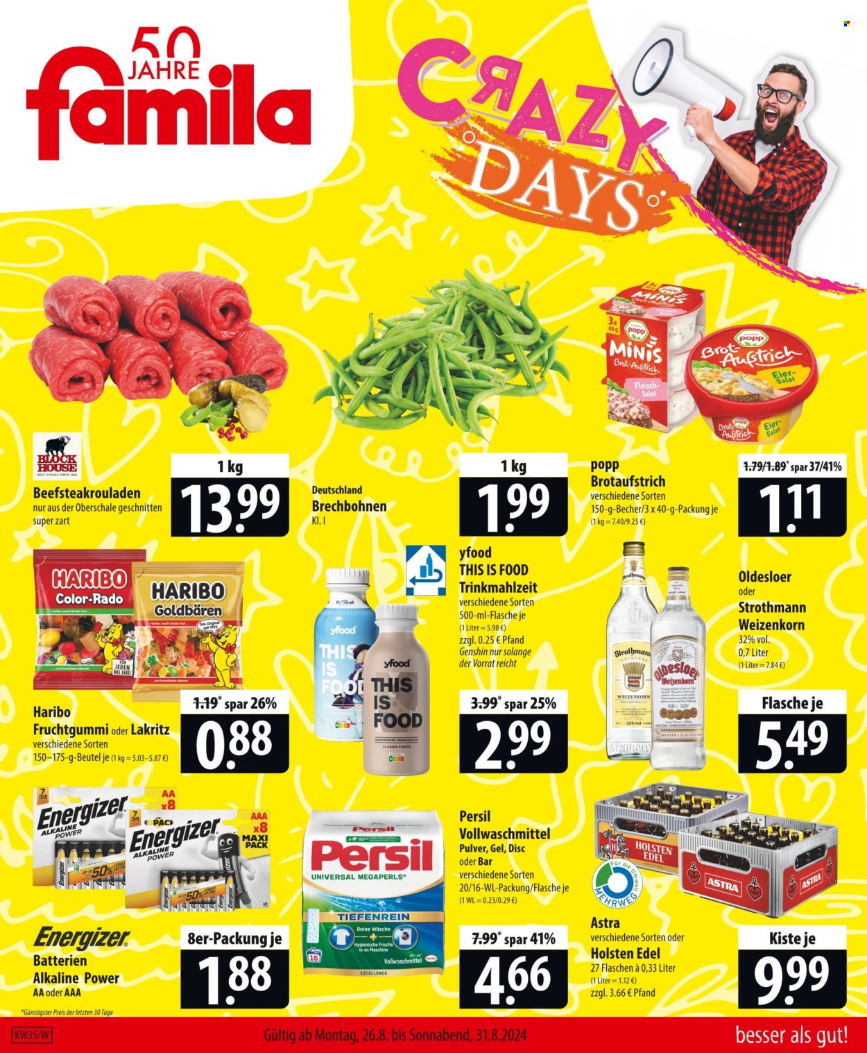 famila Prospekte  - 26.08.2024 - 31.08.2024. Seite 1