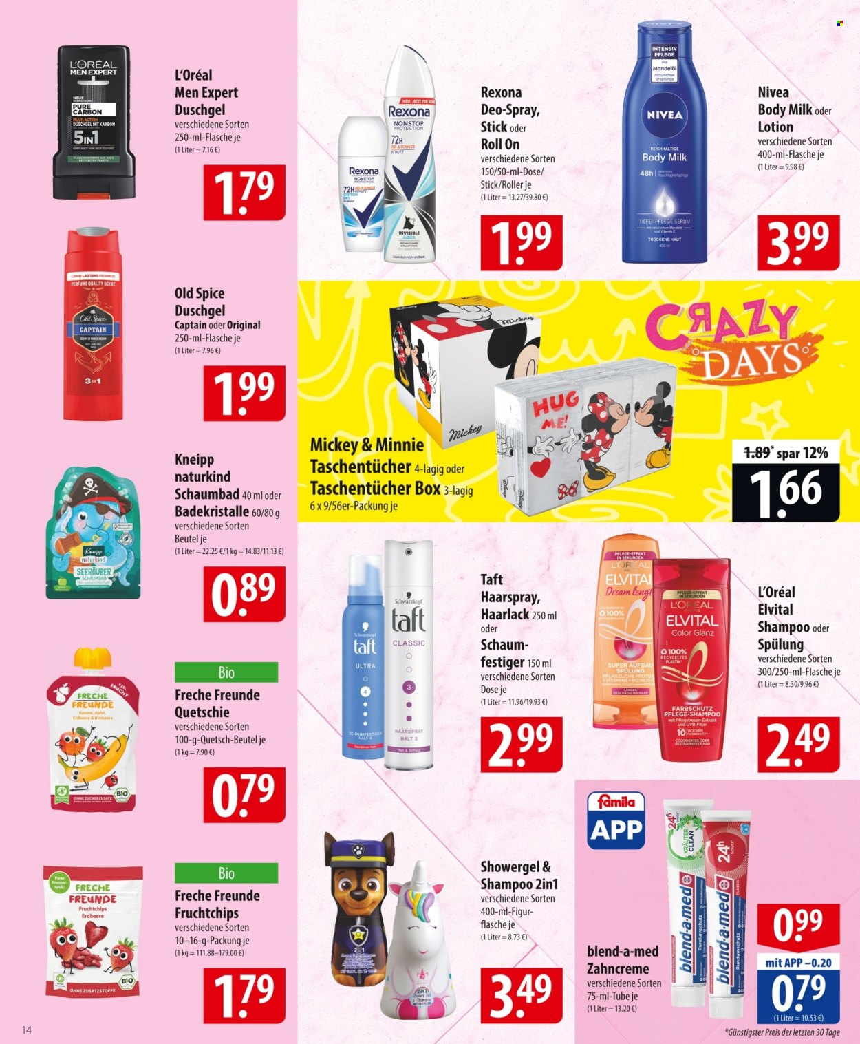 famila Prospekte  - 26.08.2024 - 31.08.2024. Seite 14