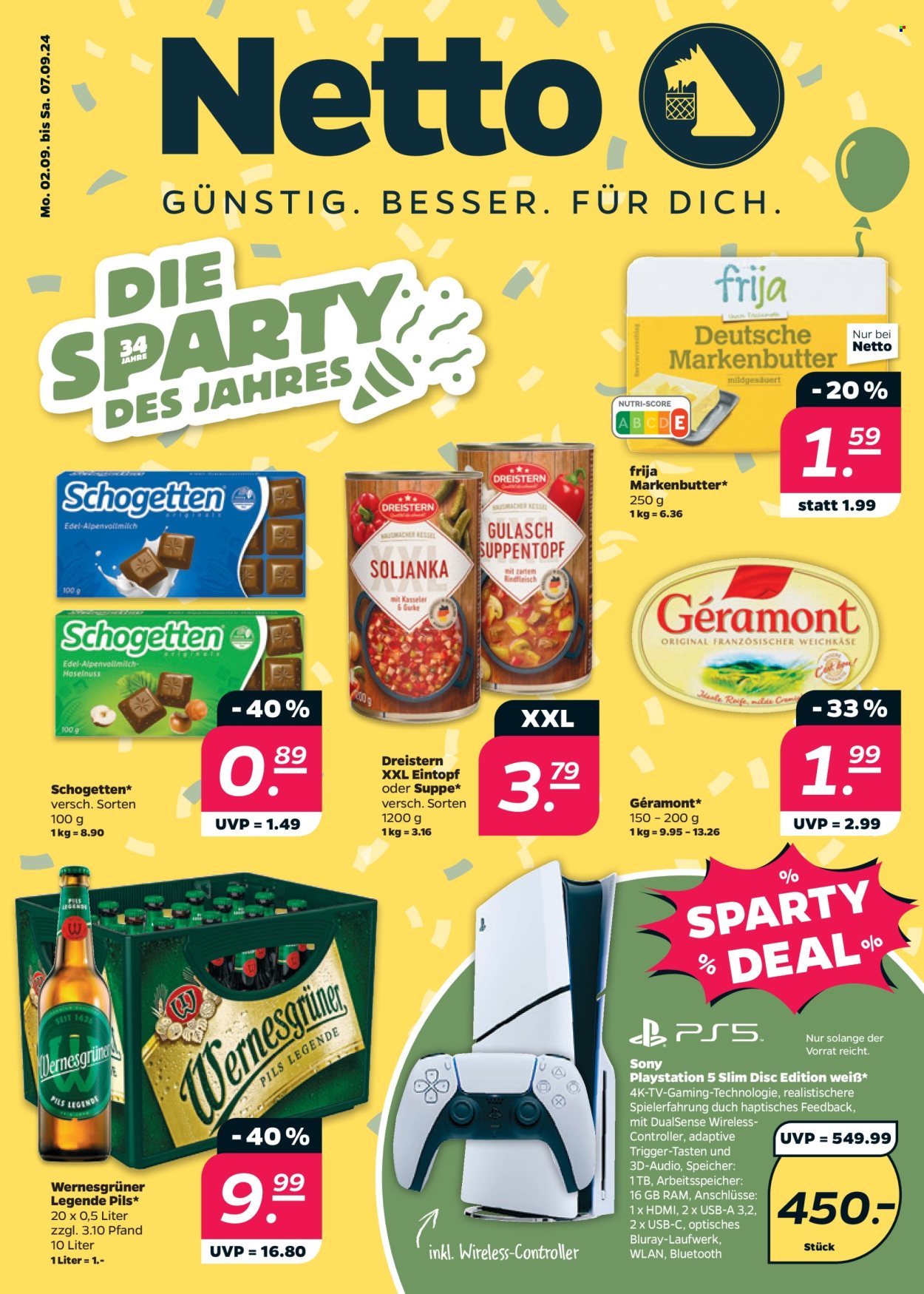 Netto Prospekte  - 2.09.2024 - 7.09.2024. Seite 1