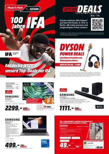 Prospekte MediaMarkt - 26.08.2024 - 7.09.2024.