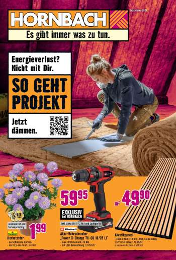 Prospekte Hornbach - 28.08.2024 - 25.09.2024.